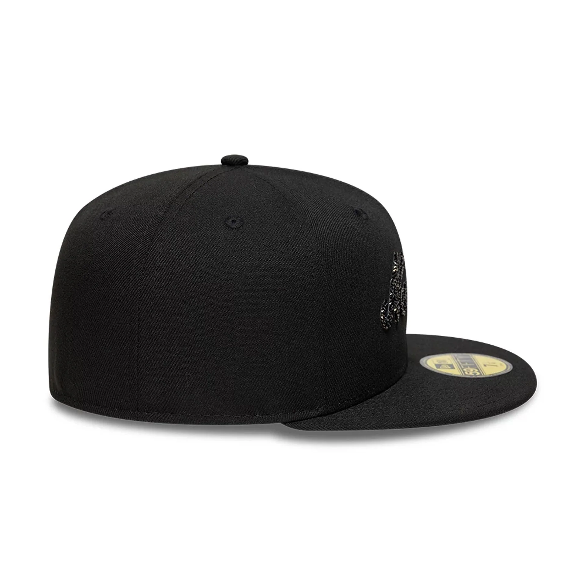 New Era Gem Black 59FIFTY Fitted Cap - Image 6