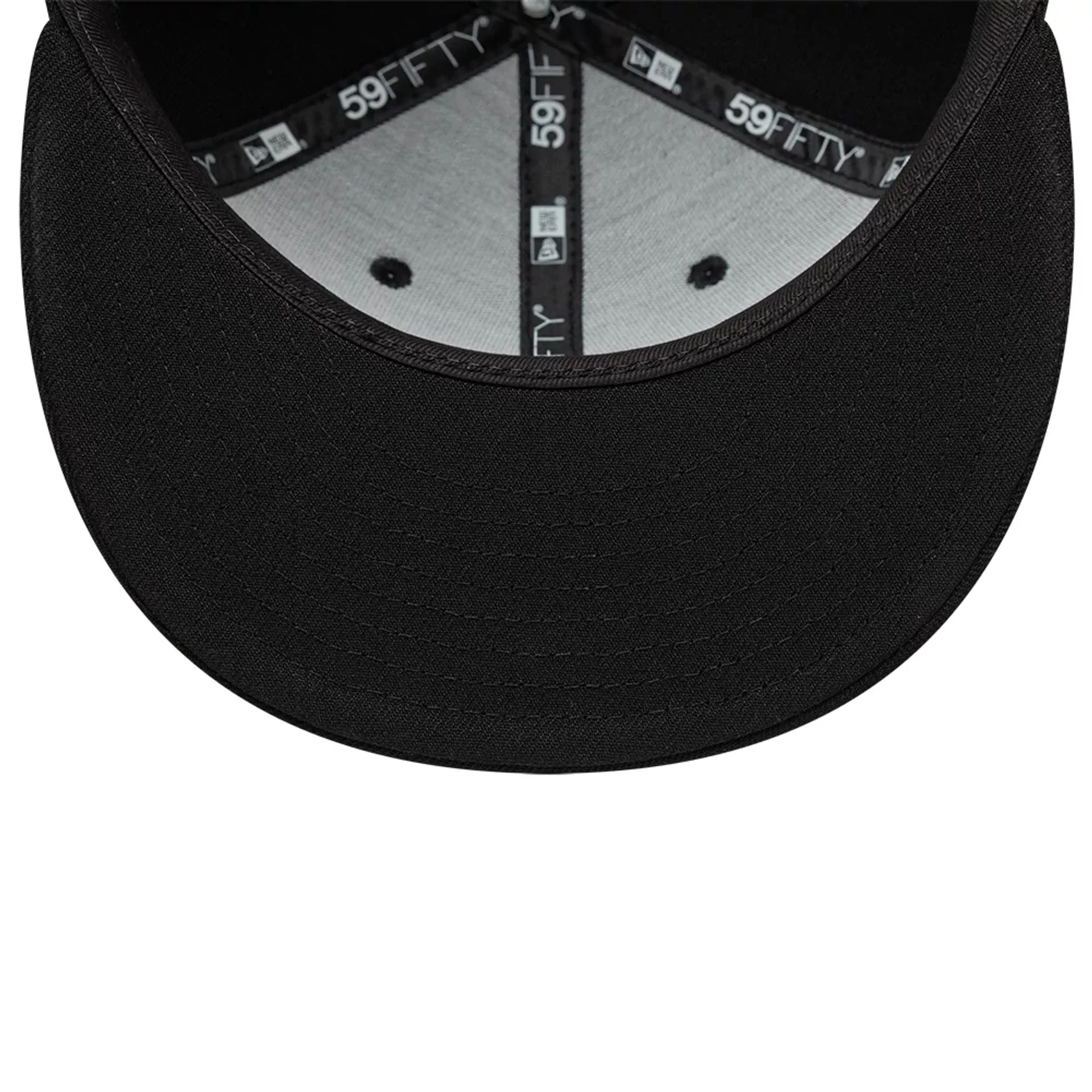 New Era Gem Black 59FIFTY Fitted Cap - Image 7