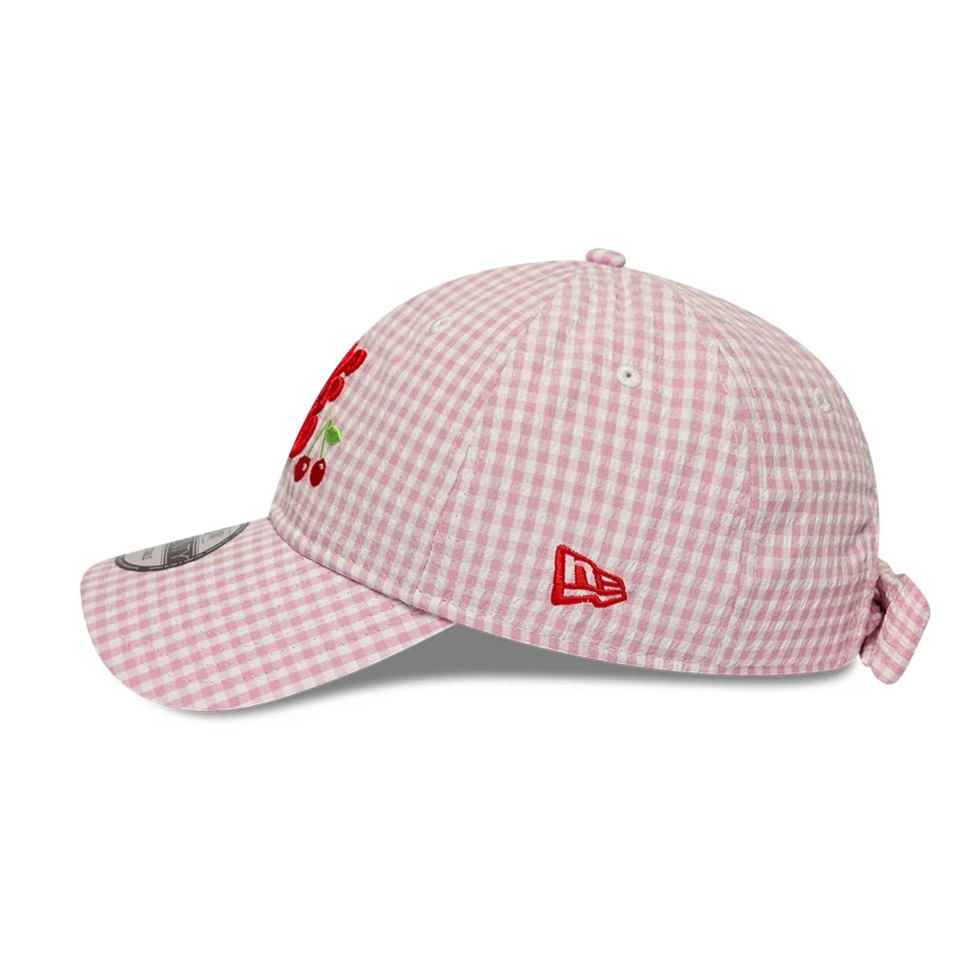New Era Gingham Bowback Pastel Pink 9TWENTY Adjustable Cap - Image 5