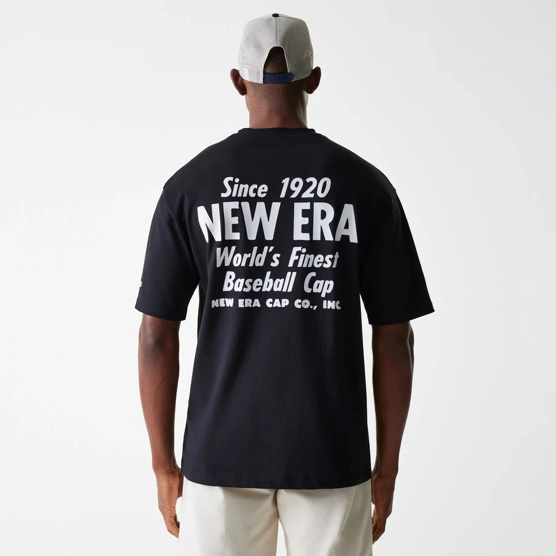 New Era Graphic Black Oversized T-Shirt - Image 2
