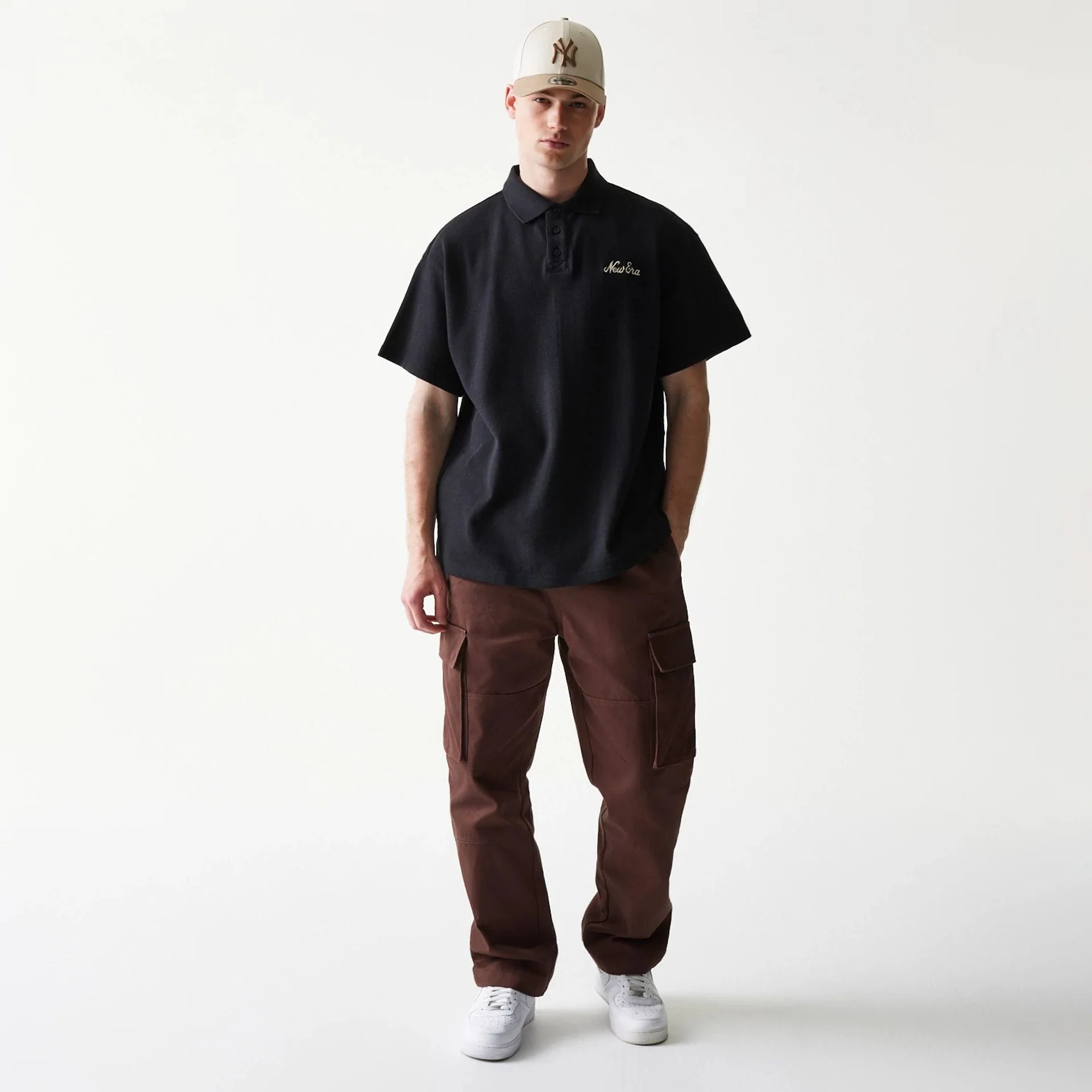 New Era Graphic Black Polo T-Shirt - Image 8