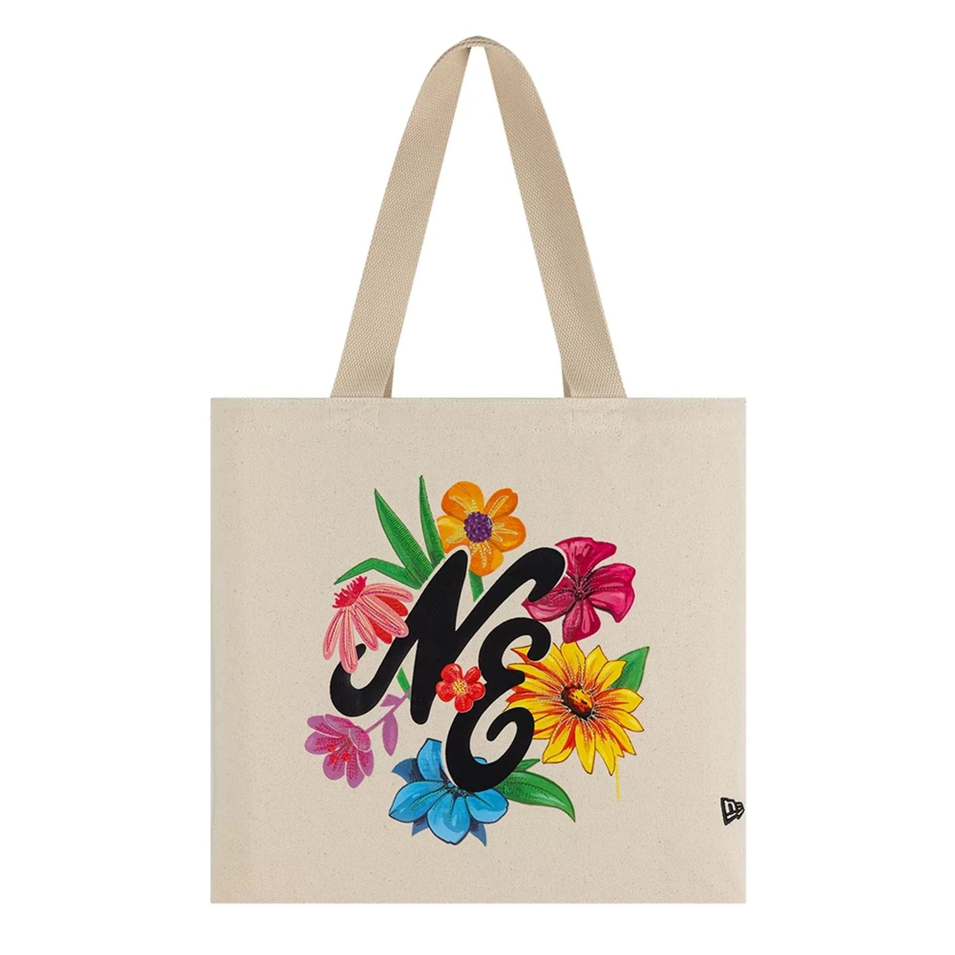 New Era Graphic Light Beige Tote Bag - Image 2