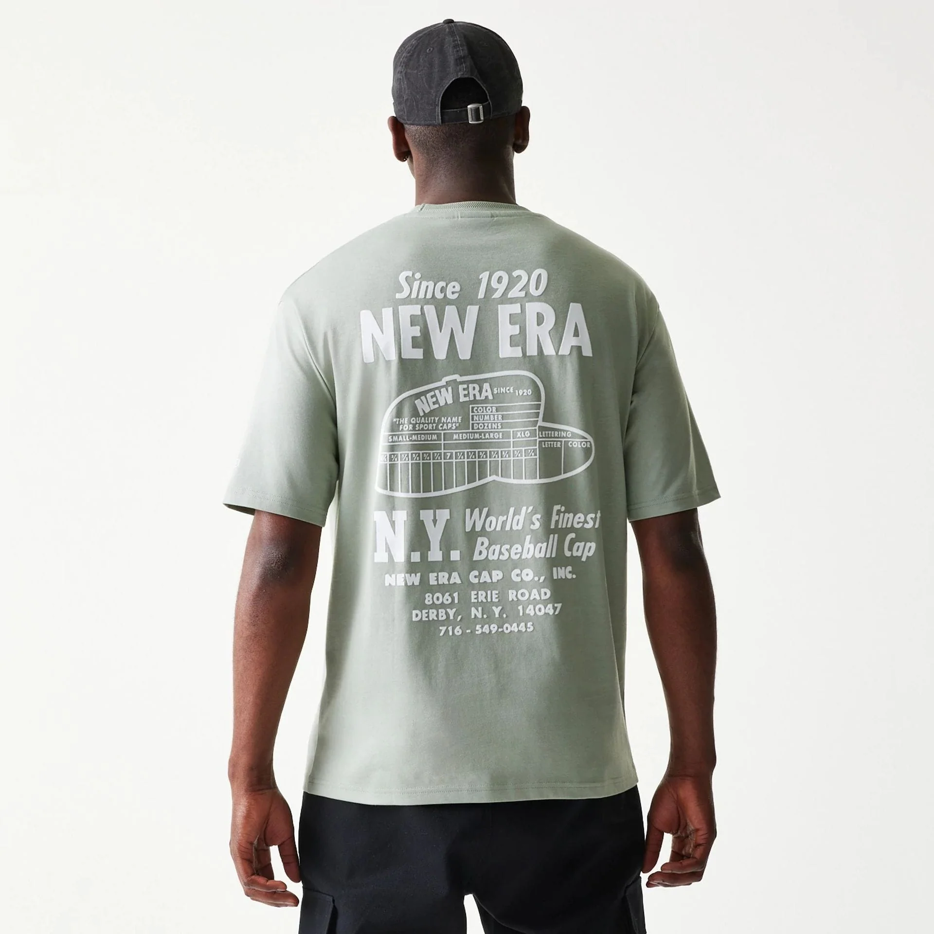 New Era Graphic Pastel Green Oversized T-Shirt - Image 2