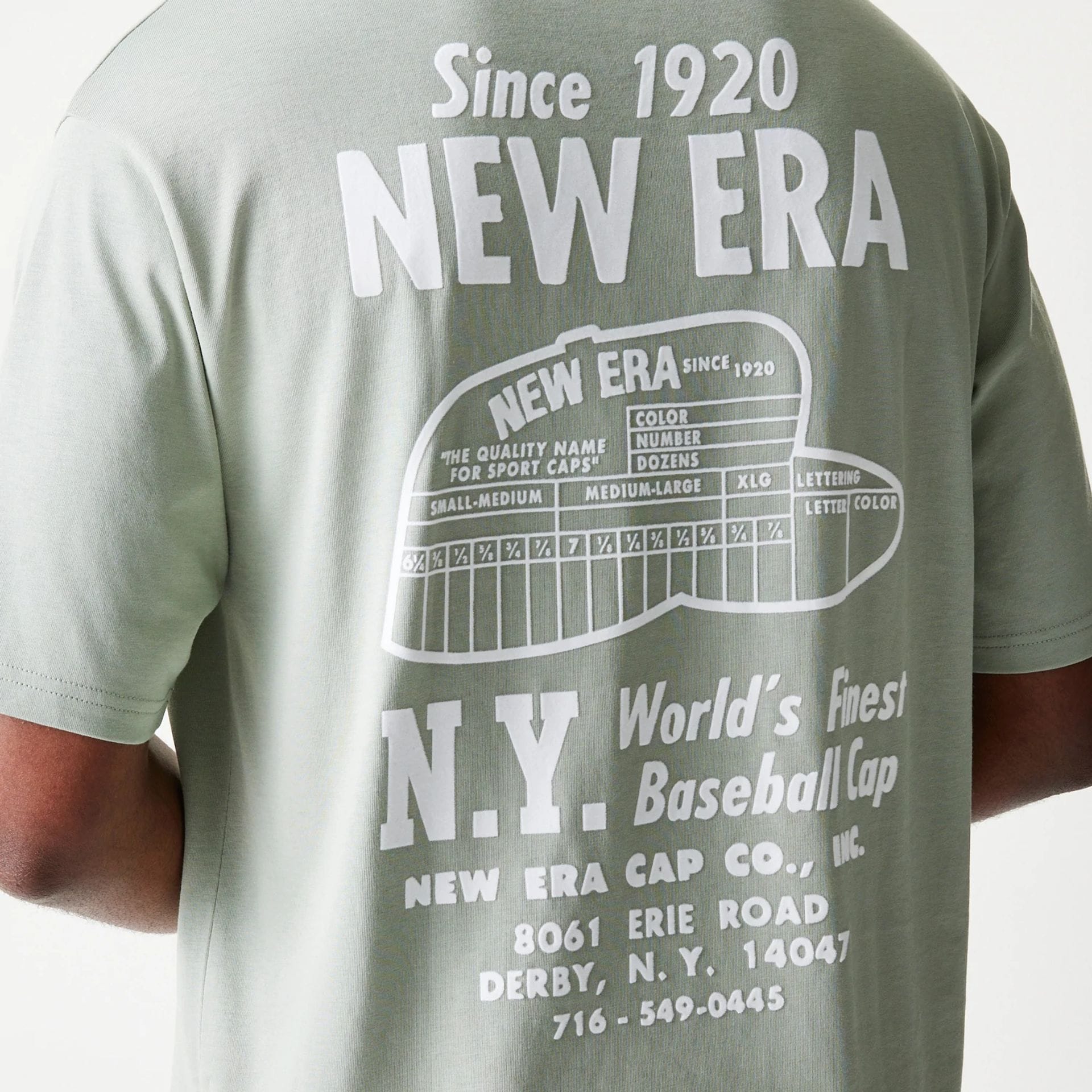 New Era Graphic Pastel Green Oversized T-Shirt - Image 8