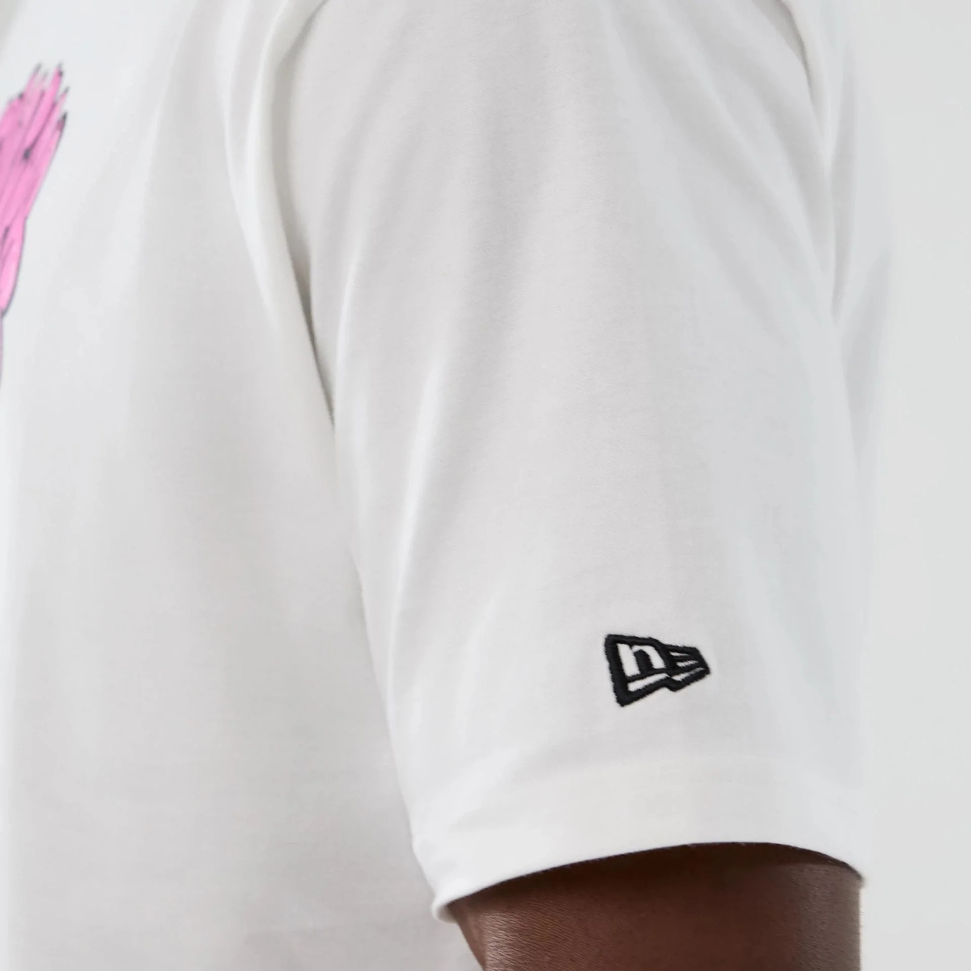 New Era Halloween Skull Graphic White Oversized T-Shirt - Image 4
