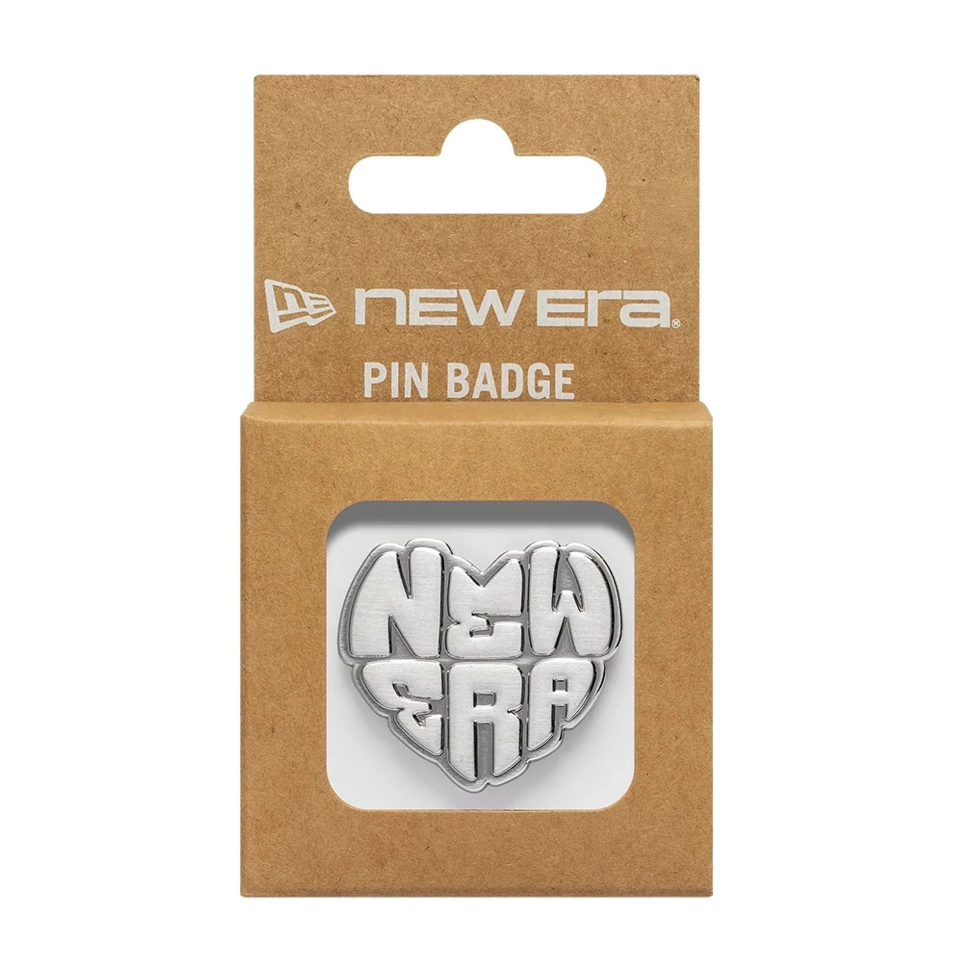 New Era Heart Silver Pin Badge - Image 3
