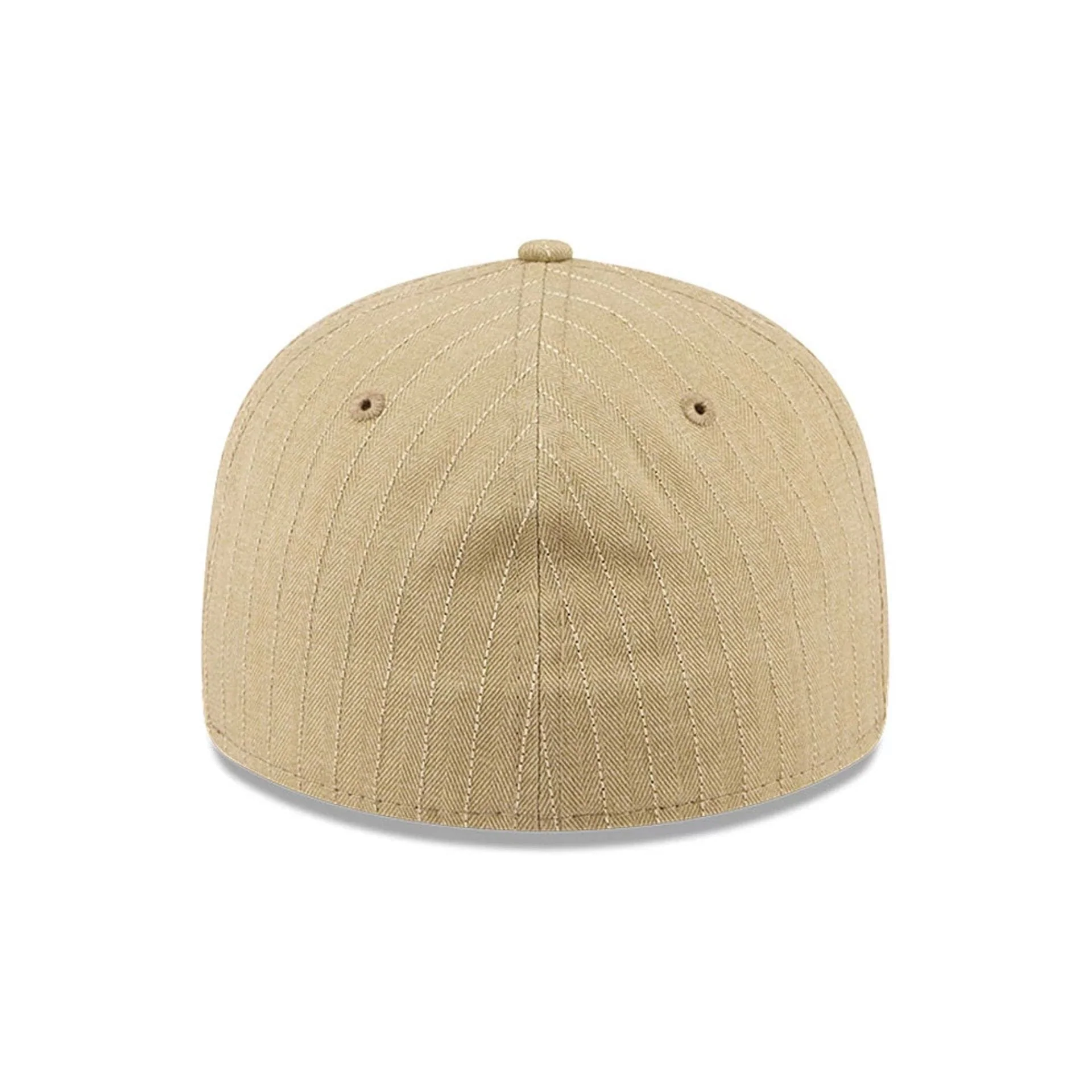 New Era Herringbone Beige Retro Crown 59FIFTY Fitted Cap - Image 7
