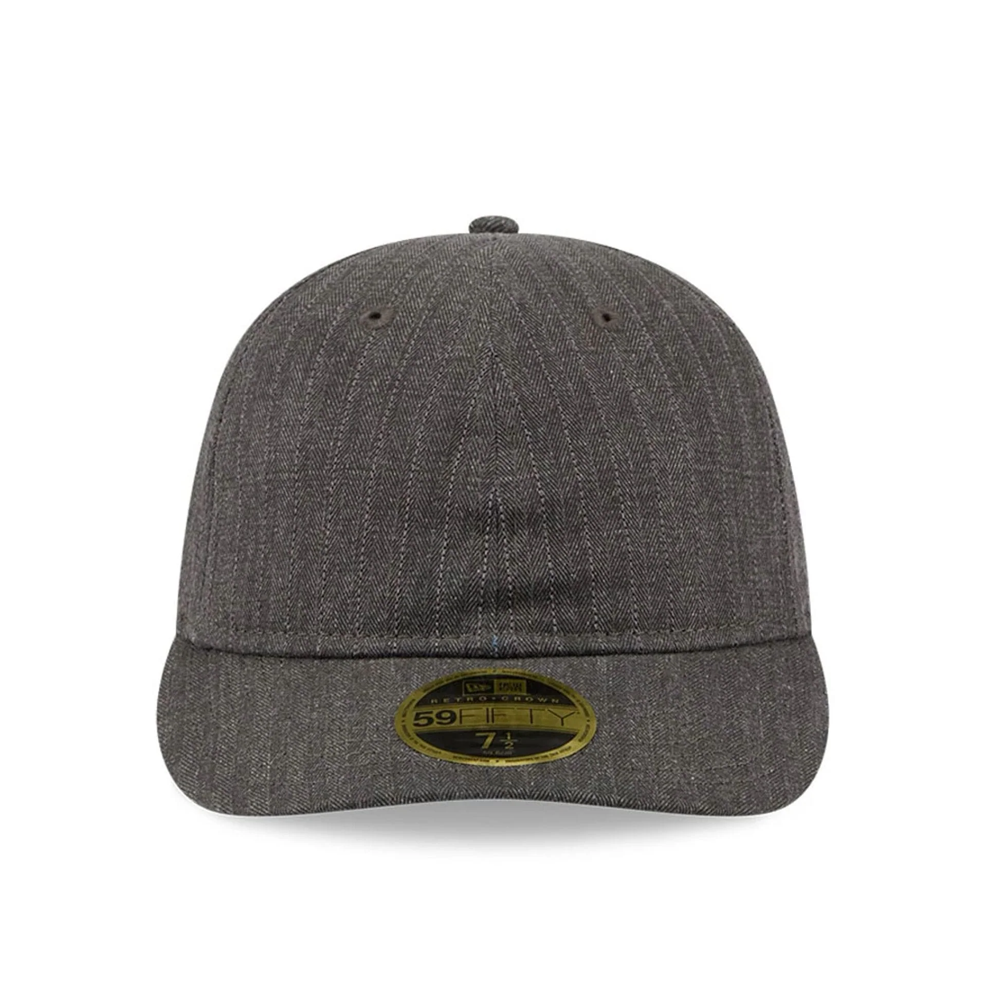 New Era Herringbone Charcoal Retro Crown 59FIFTY Fitted Cap - Image 3