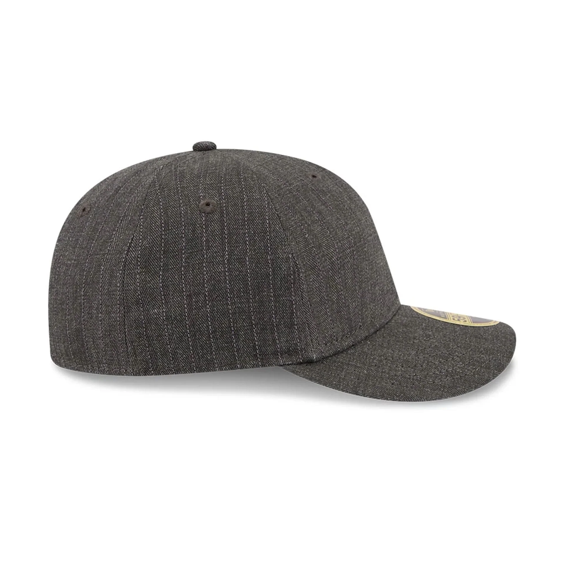 New Era Herringbone Charcoal Retro Crown 59FIFTY Fitted Cap - Image 6