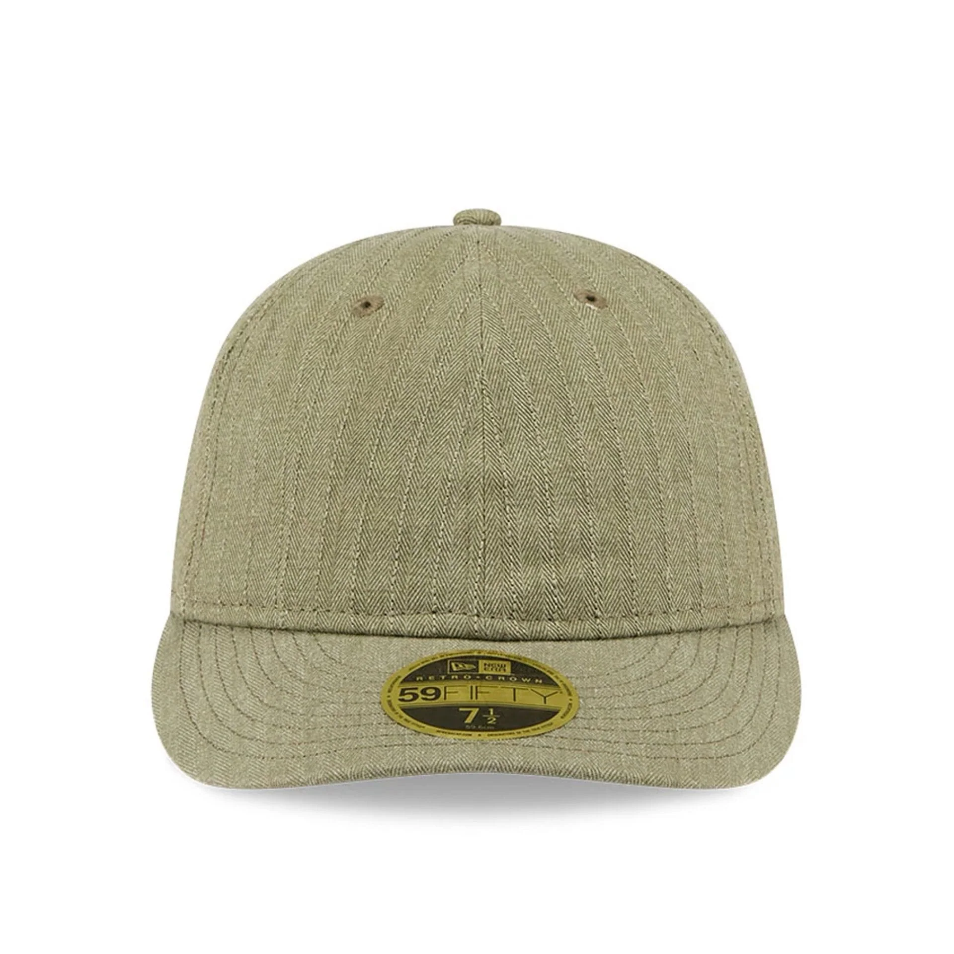 New Era Herringbone Green Retro Crown 59FIFTY Fitted Cap - Image 3