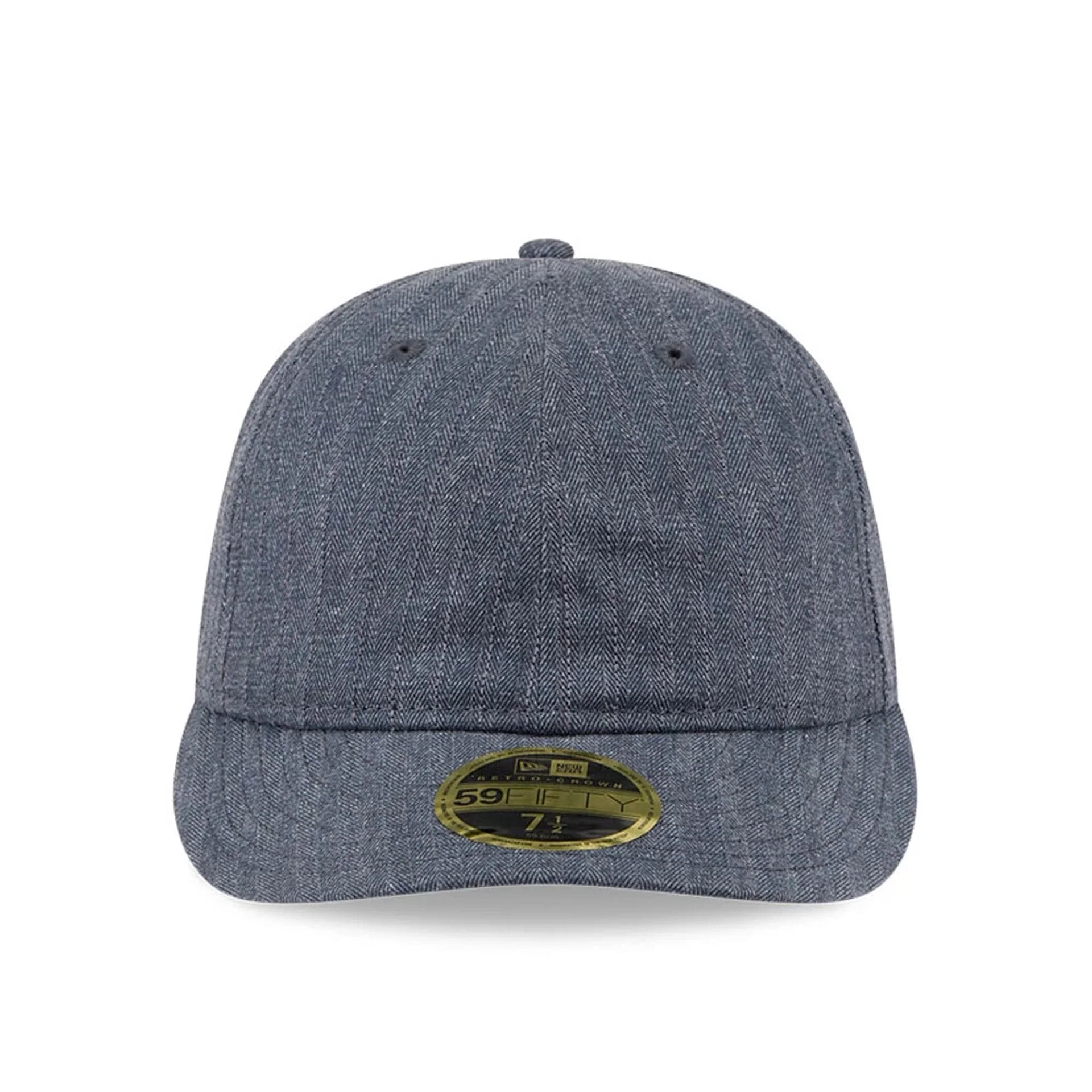 New Era Herringbone Navy Retro Crown 59FIFTY Fitted Cap - Image 3