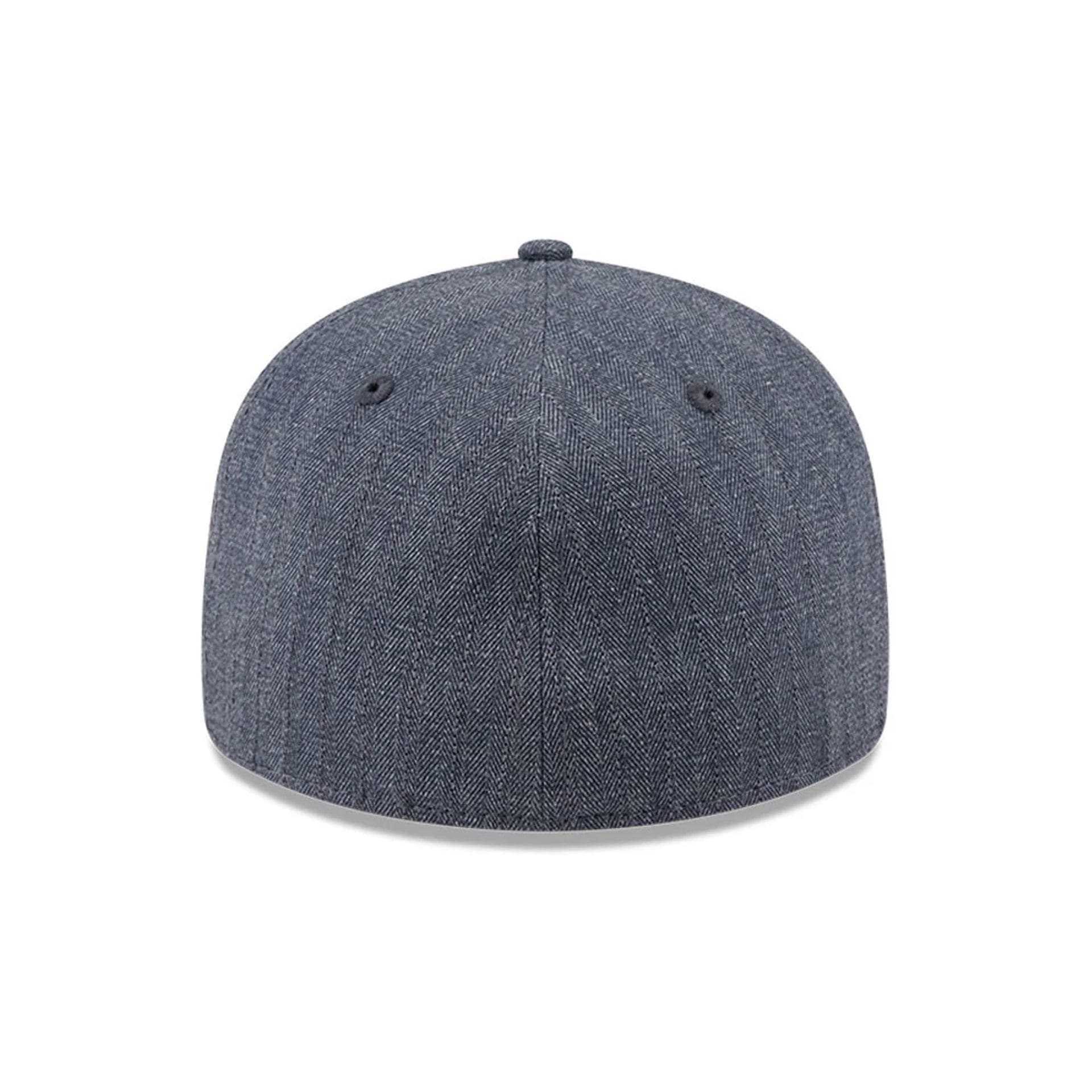 New Era Herringbone Navy Retro Crown 59FIFTY Fitted Cap - Image 7