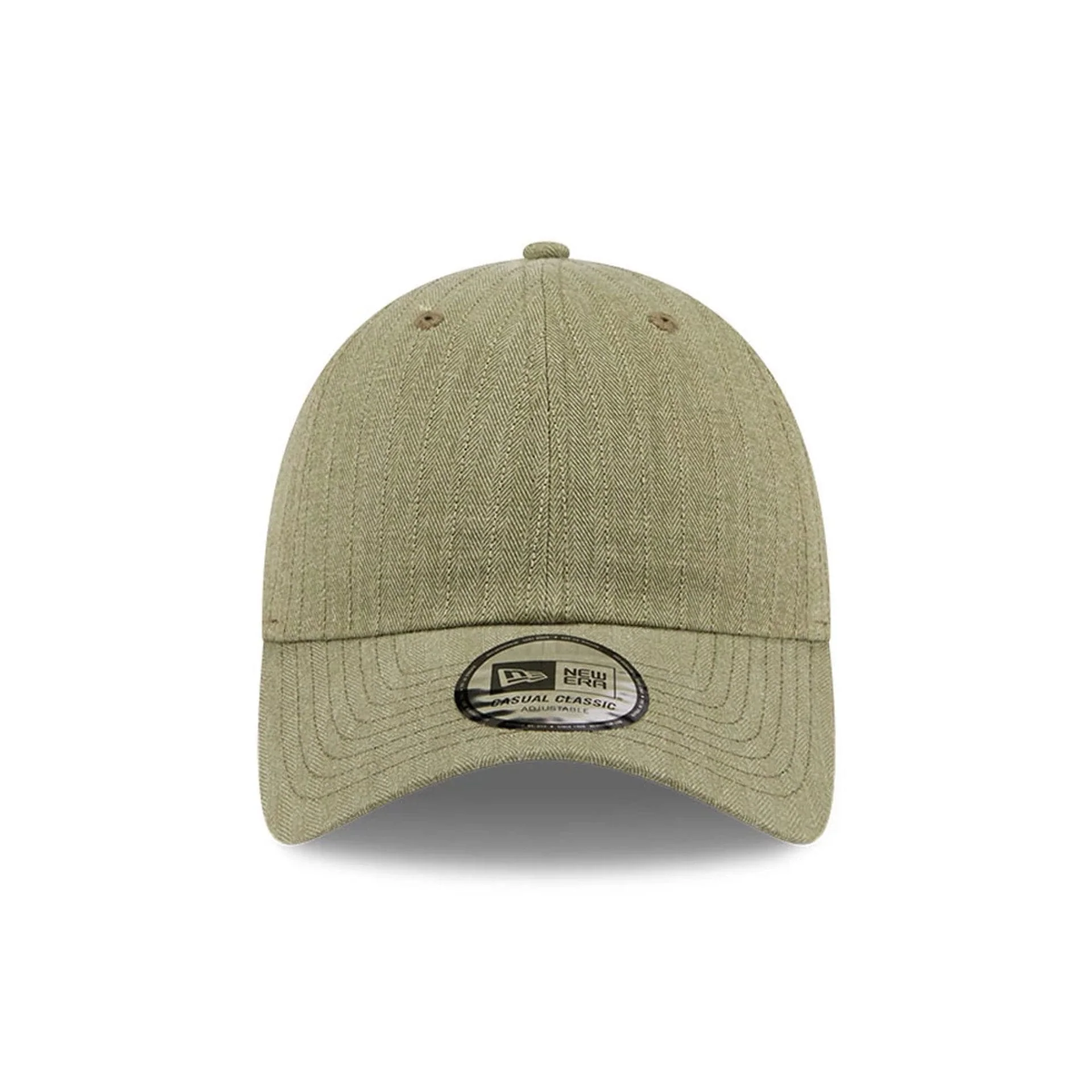 New Era Herringbone Pinstripe Green Casual Classic Adjustable Cap - Image 3