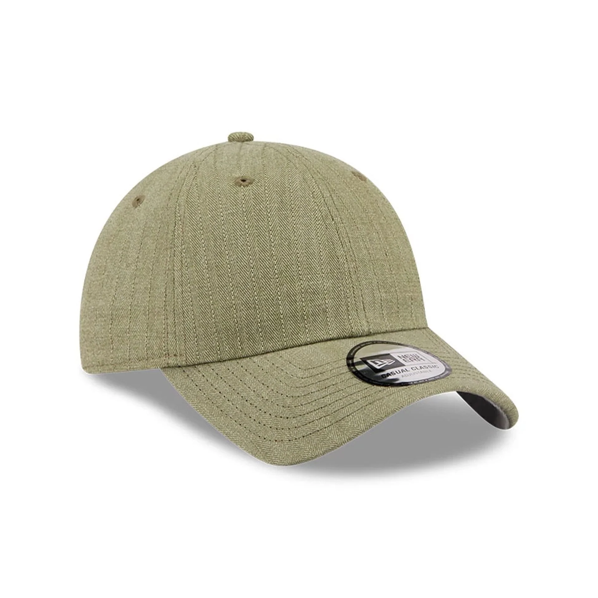 New Era Herringbone Pinstripe Green Casual Classic Adjustable Cap - Image 4