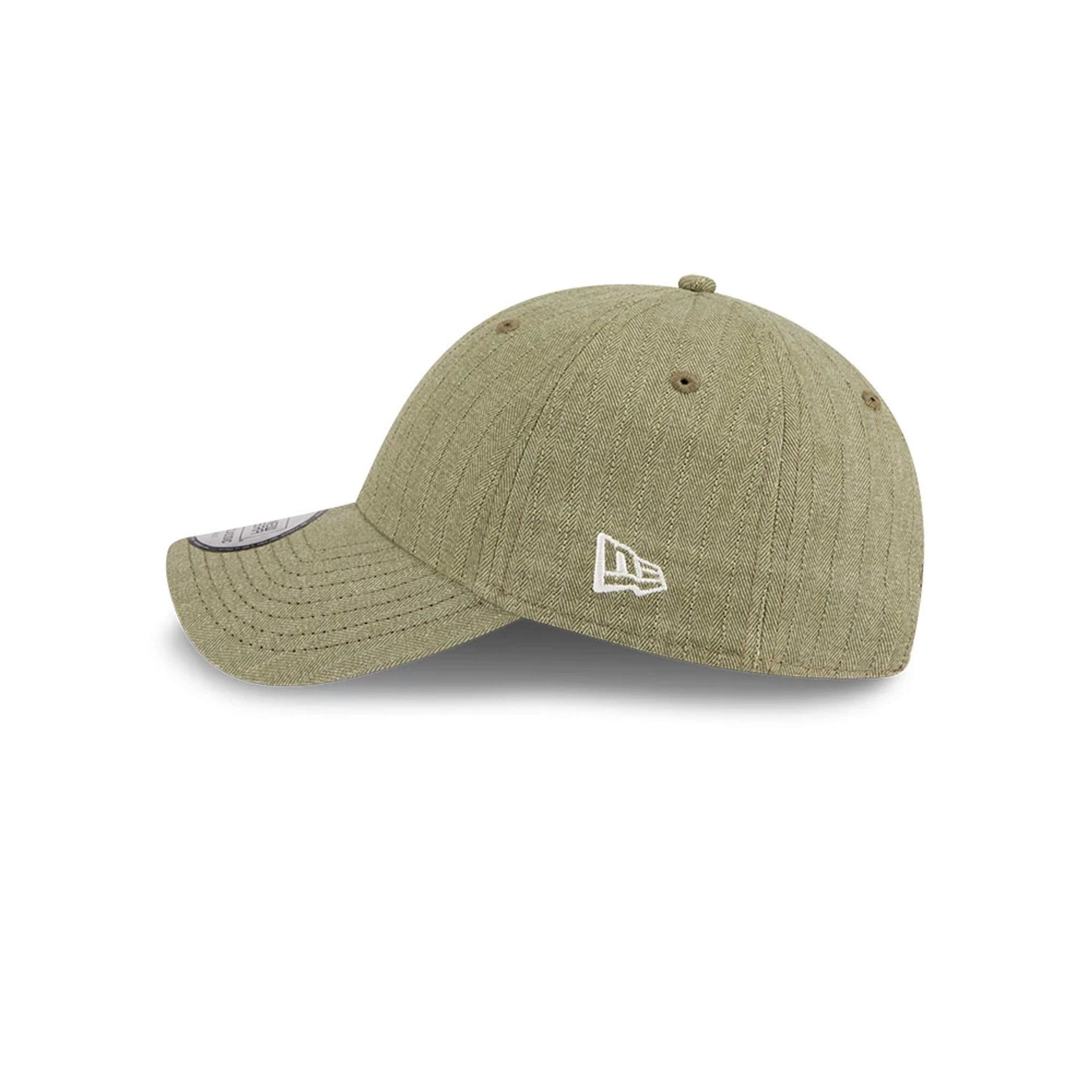 New Era Herringbone Pinstripe Green Casual Classic Adjustable Cap - Image 6