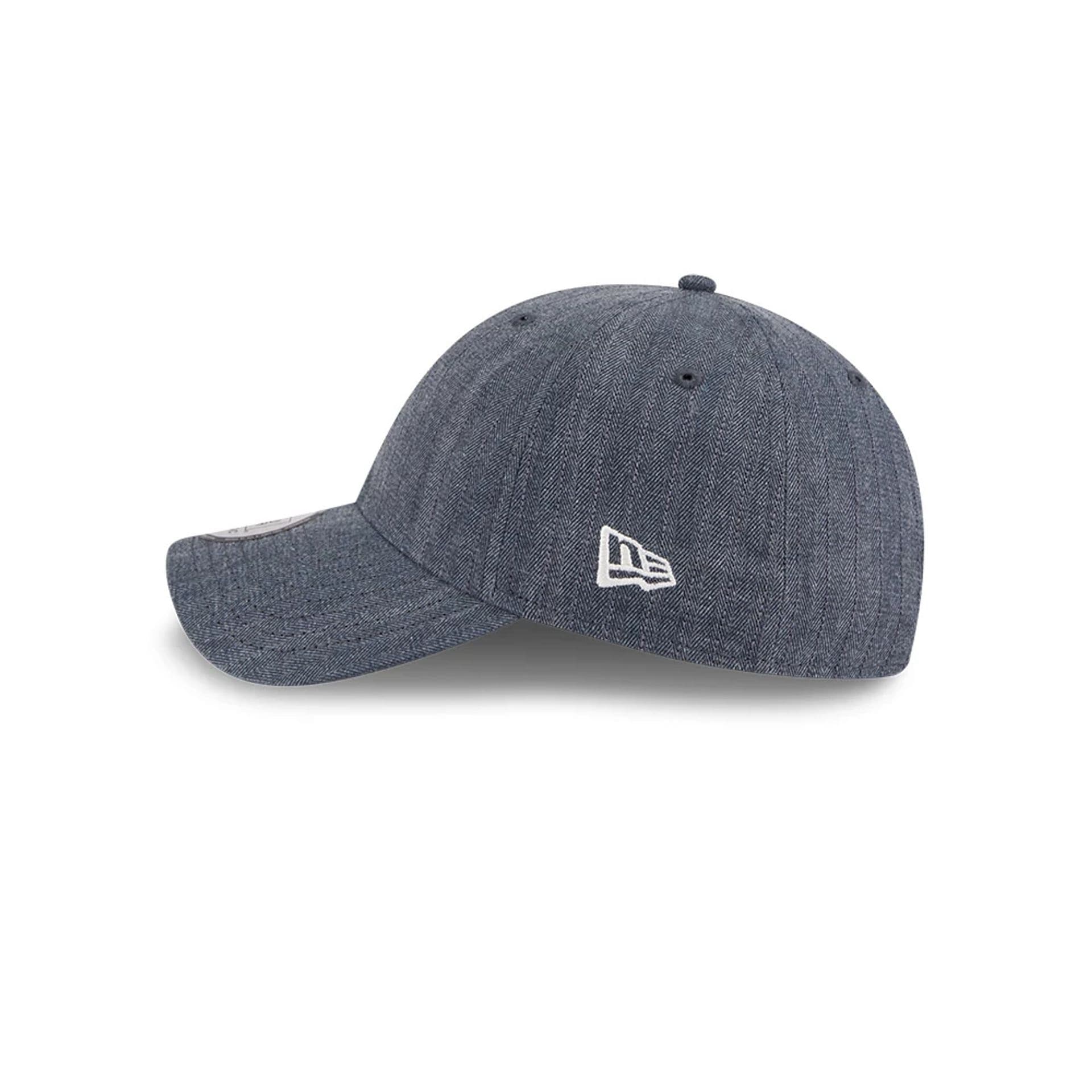 New Era Herringbone Pinstripe Navy Casual Classic Adjustable Cap - Image 6