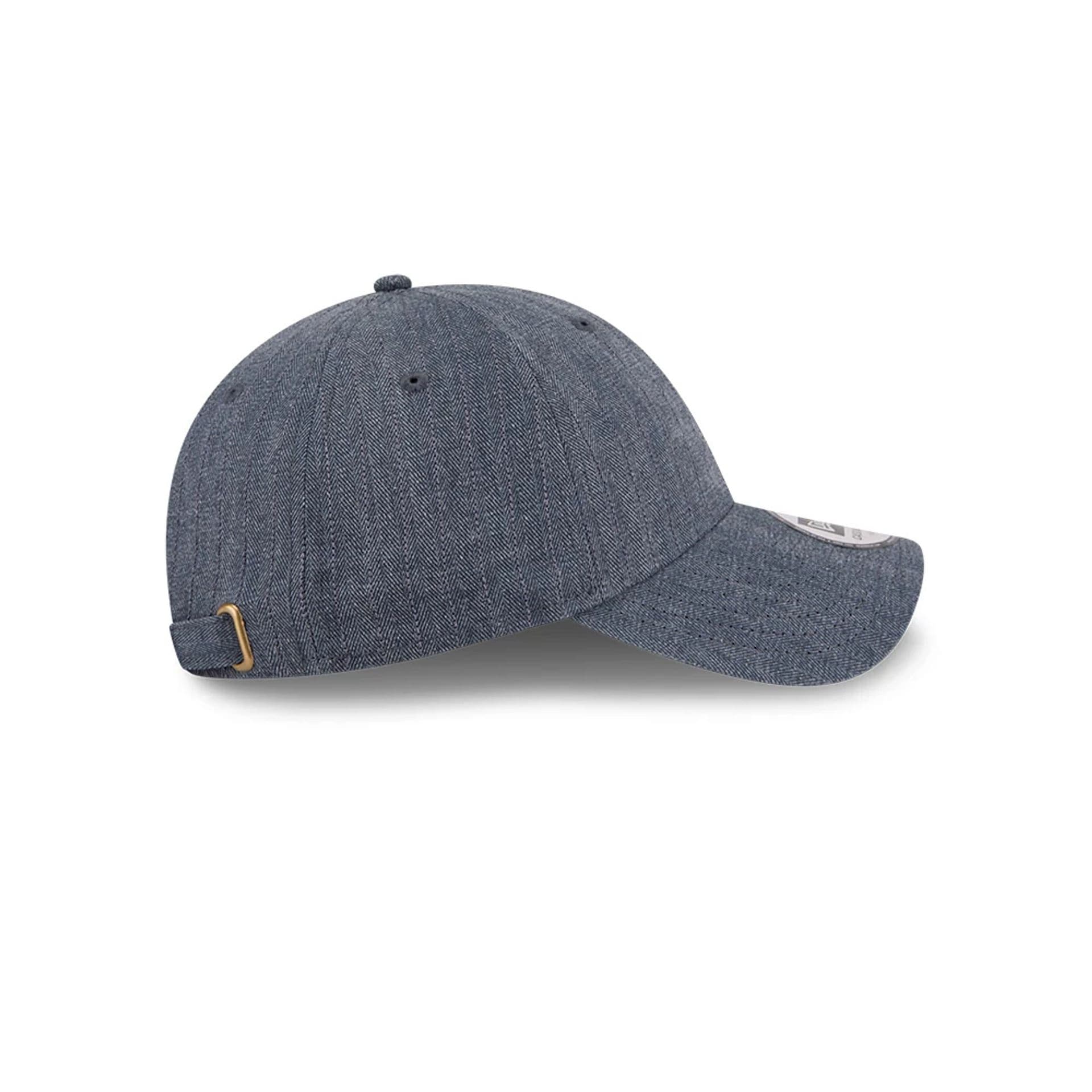 New Era Herringbone Pinstripe Navy Casual Classic Adjustable Cap - Image 7