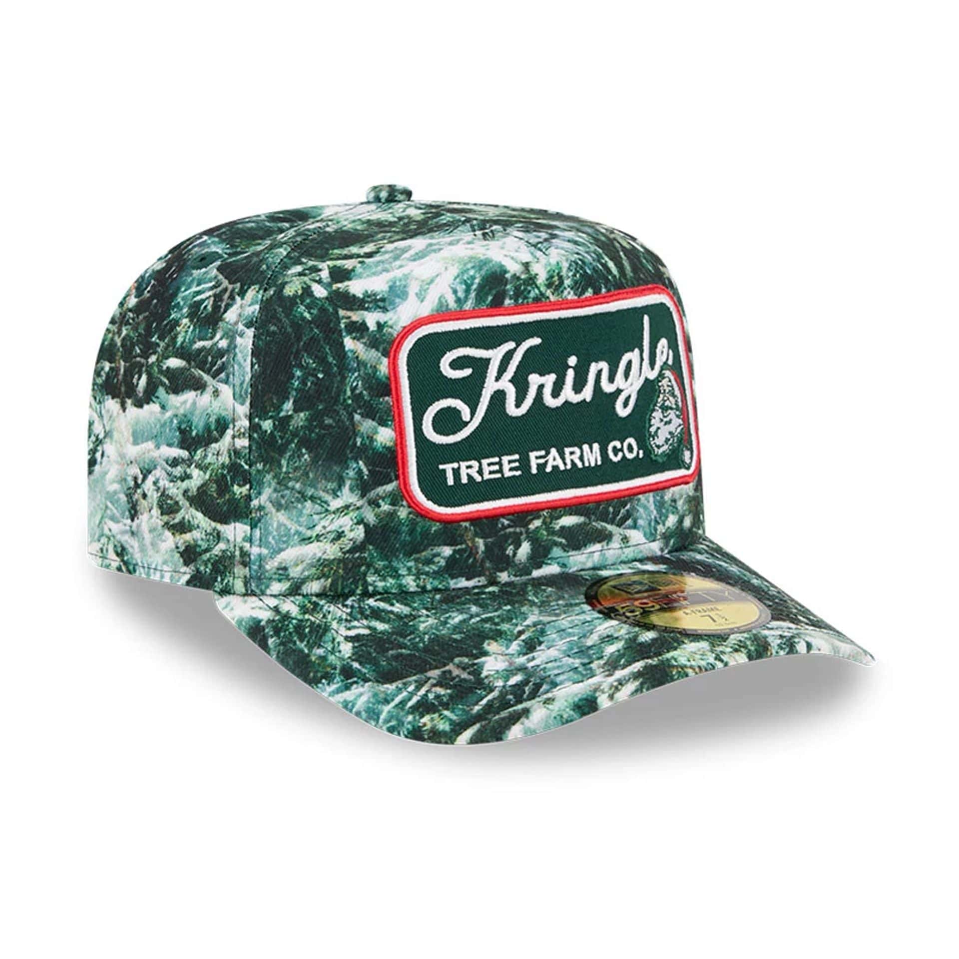 New Era Holiday Essentials Dark Green 59FIFTY A-Frame Fitted Cap - Image 4