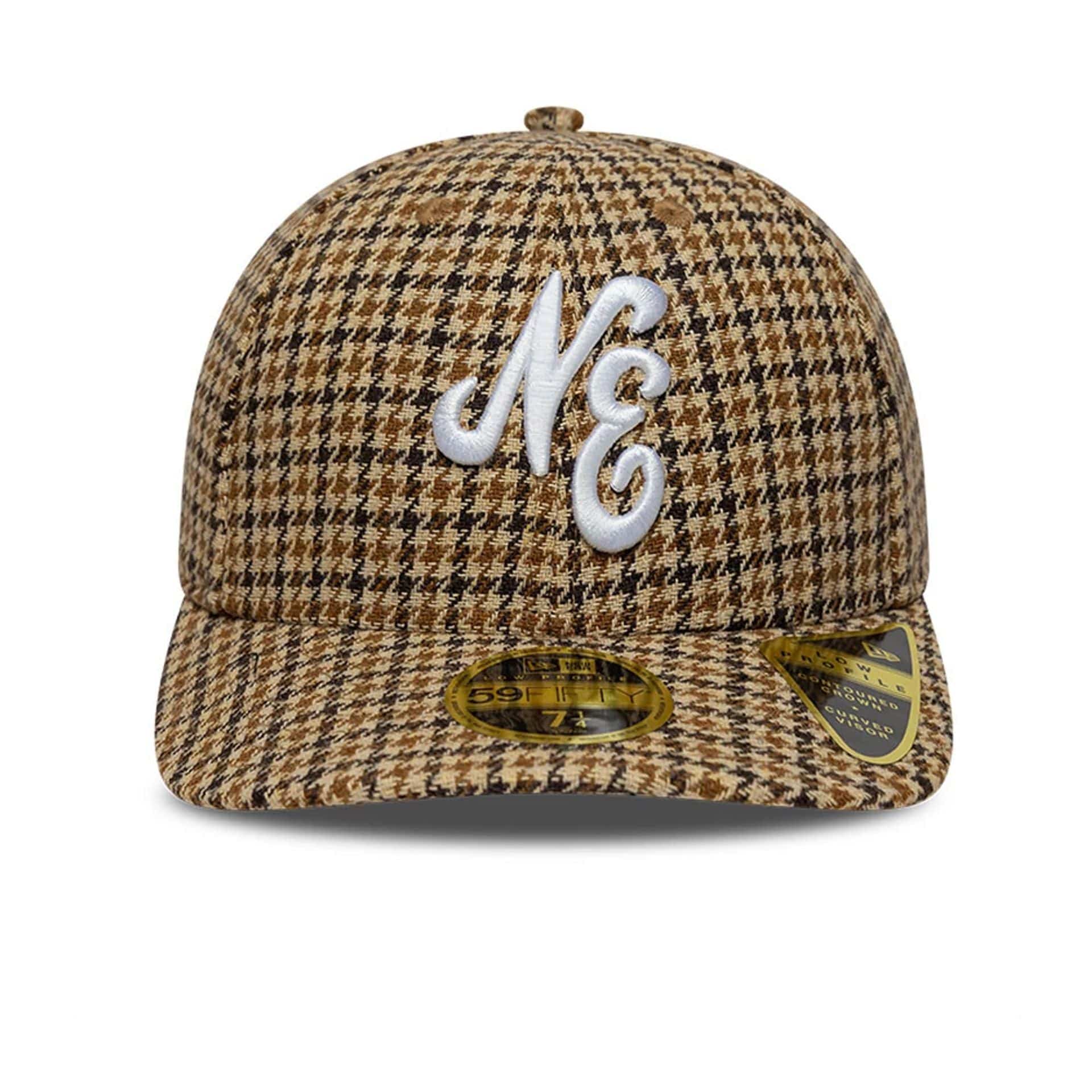 New Era Houndstooth Dark Brown Low Profile 59FIFTY Fitted Cap - Image 2
