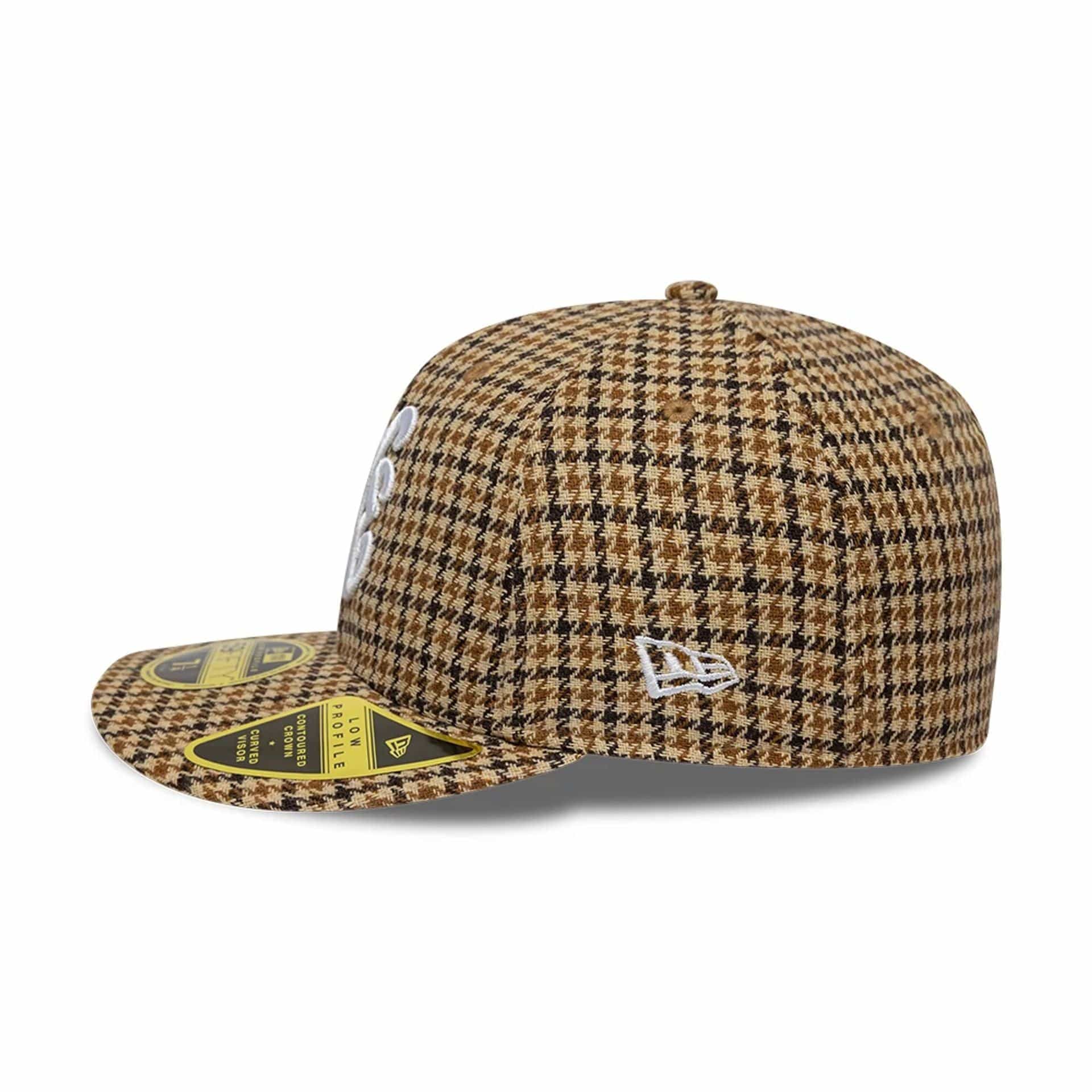 New Era Houndstooth Dark Brown Low Profile 59FIFTY Fitted Cap - Image 4