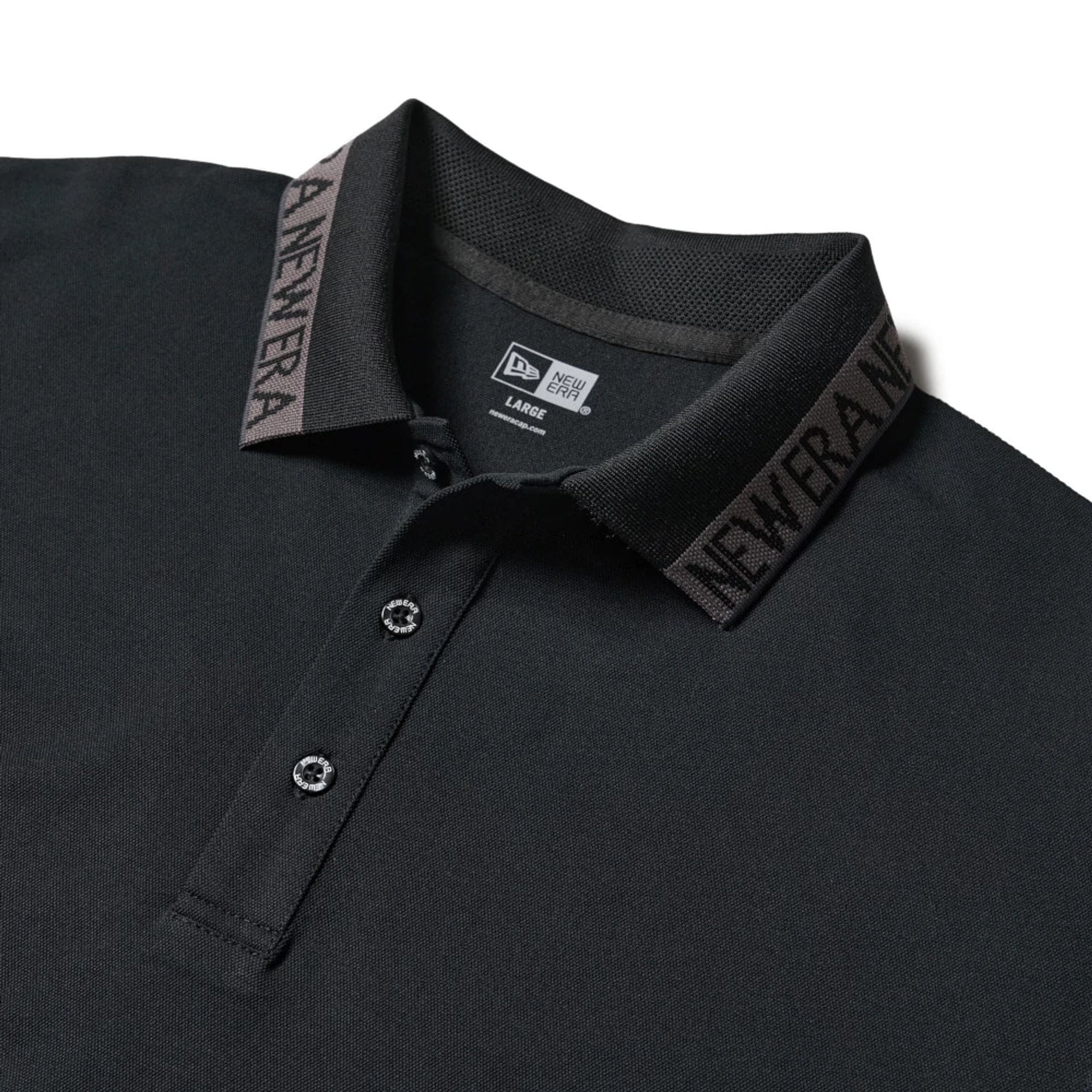 New Era Kanoko Black Polo T-Shirt - Image 3