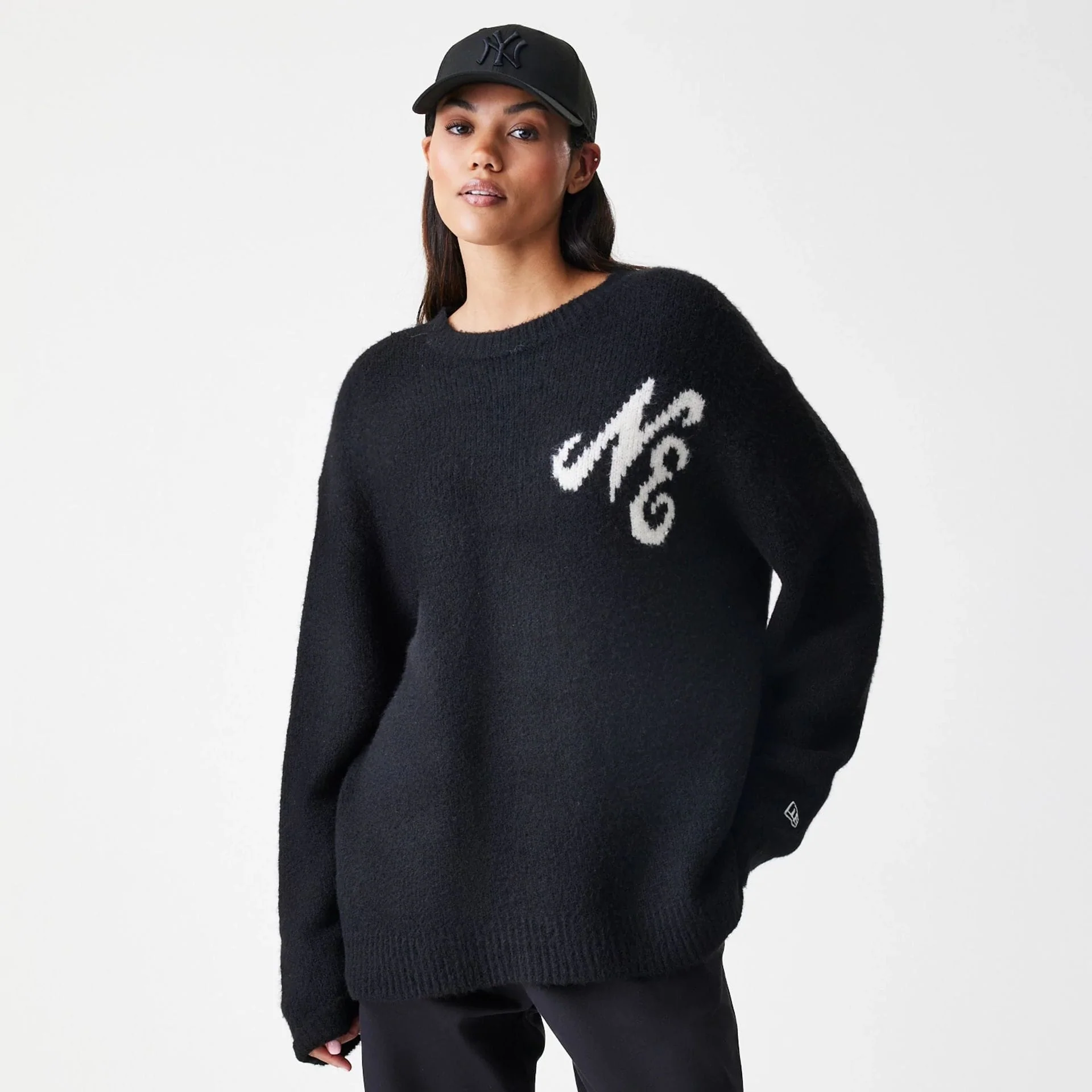 New Era Knit Black Knitted Sweater - Image 4