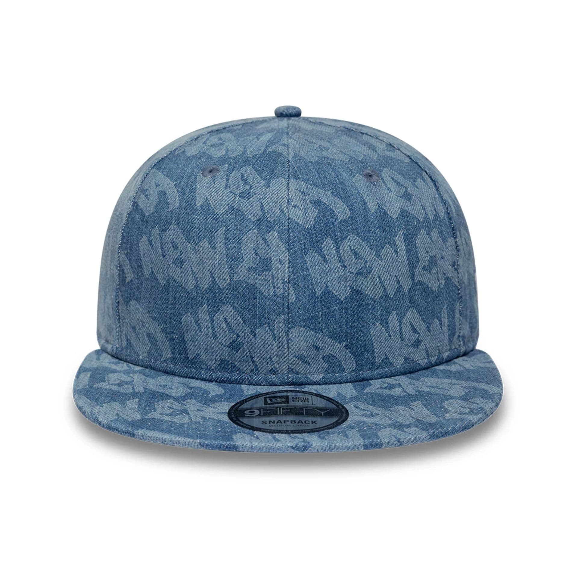 New Era Laser Burnout Washed Denim Navy 9FIFTY Snapback Adjustable Cap - Image 3