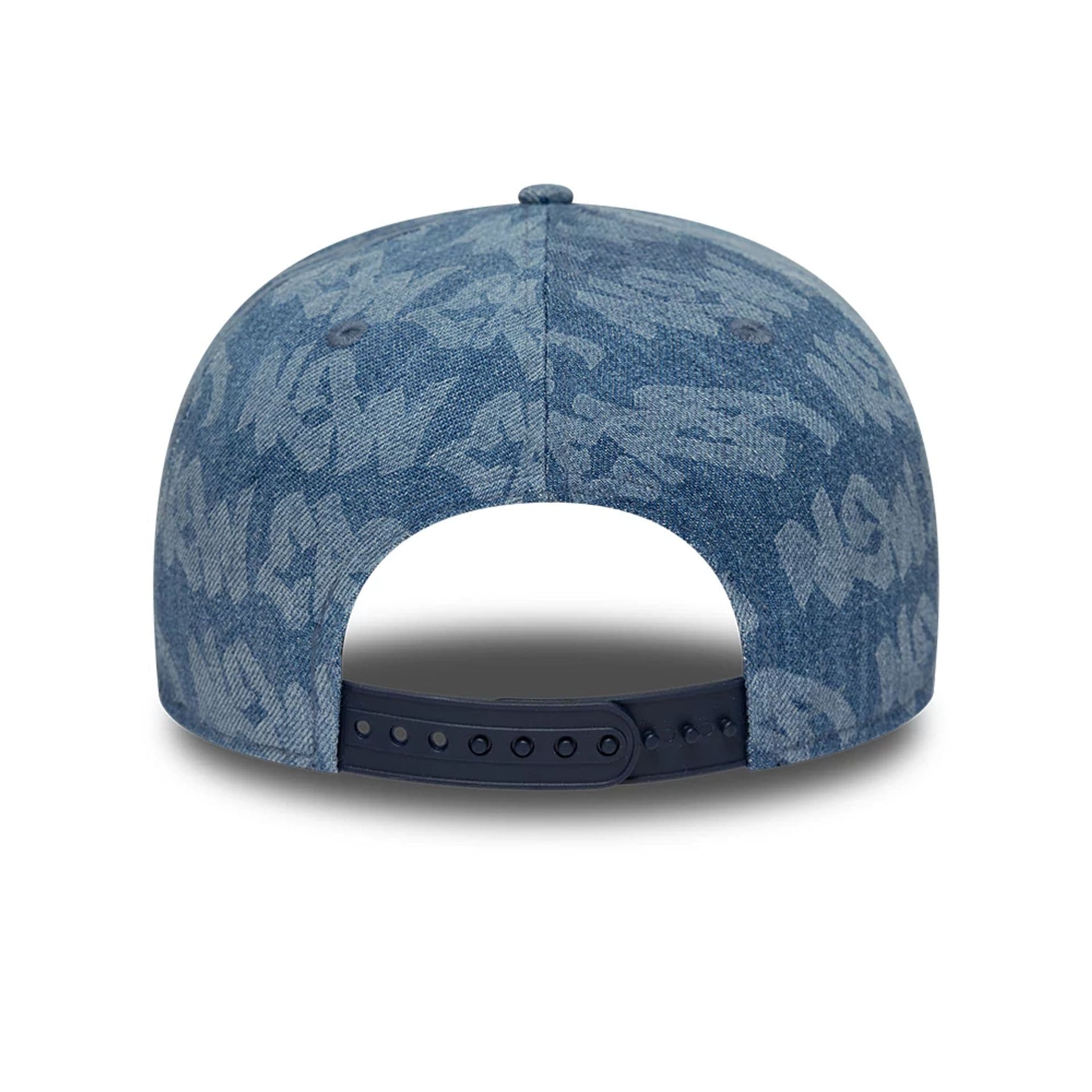New Era Laser Burnout Washed Denim Navy 9FIFTY Snapback Adjustable Cap - Image 7