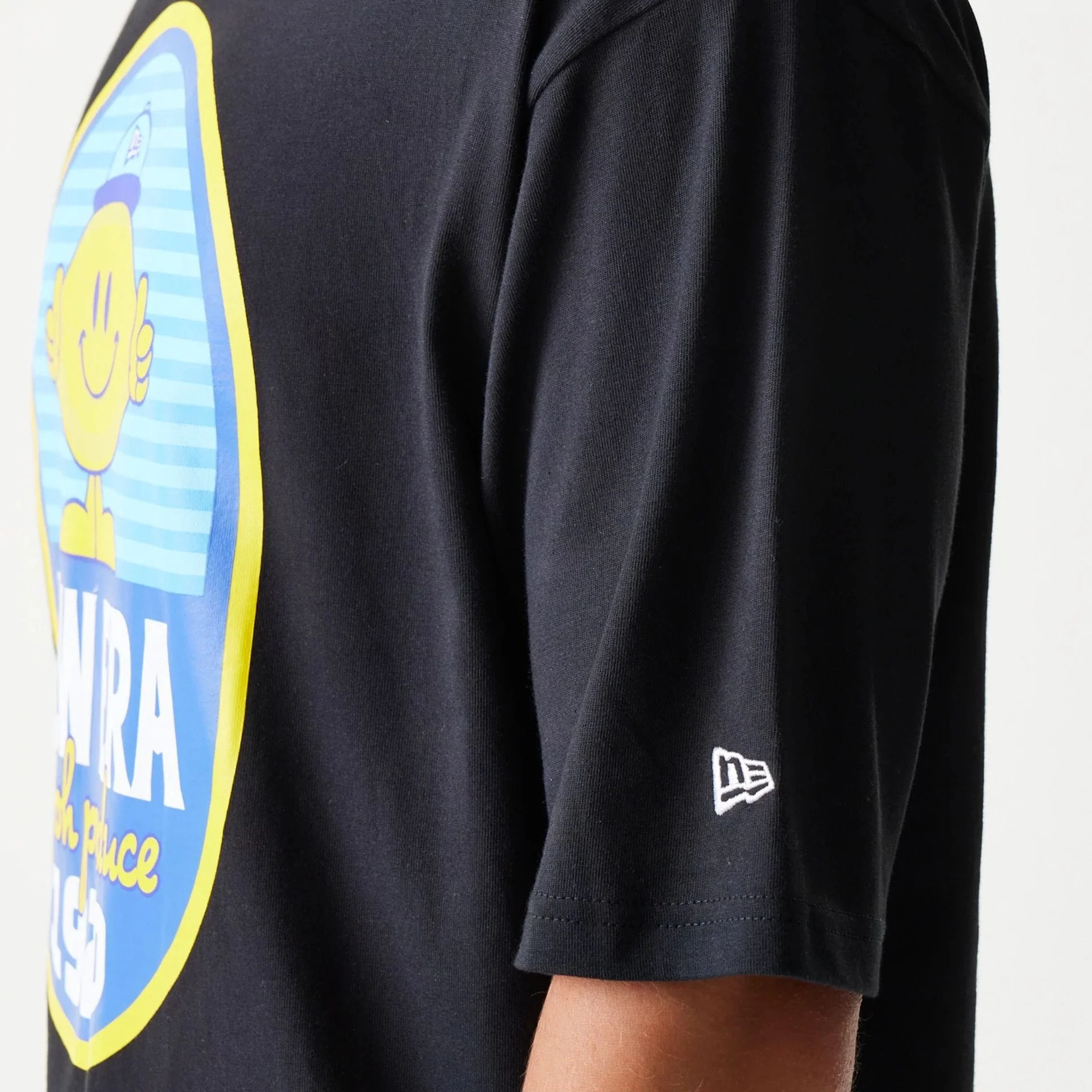 New Era Lemon Fruit Graphic Black Oversized T-Shirt - Image 7