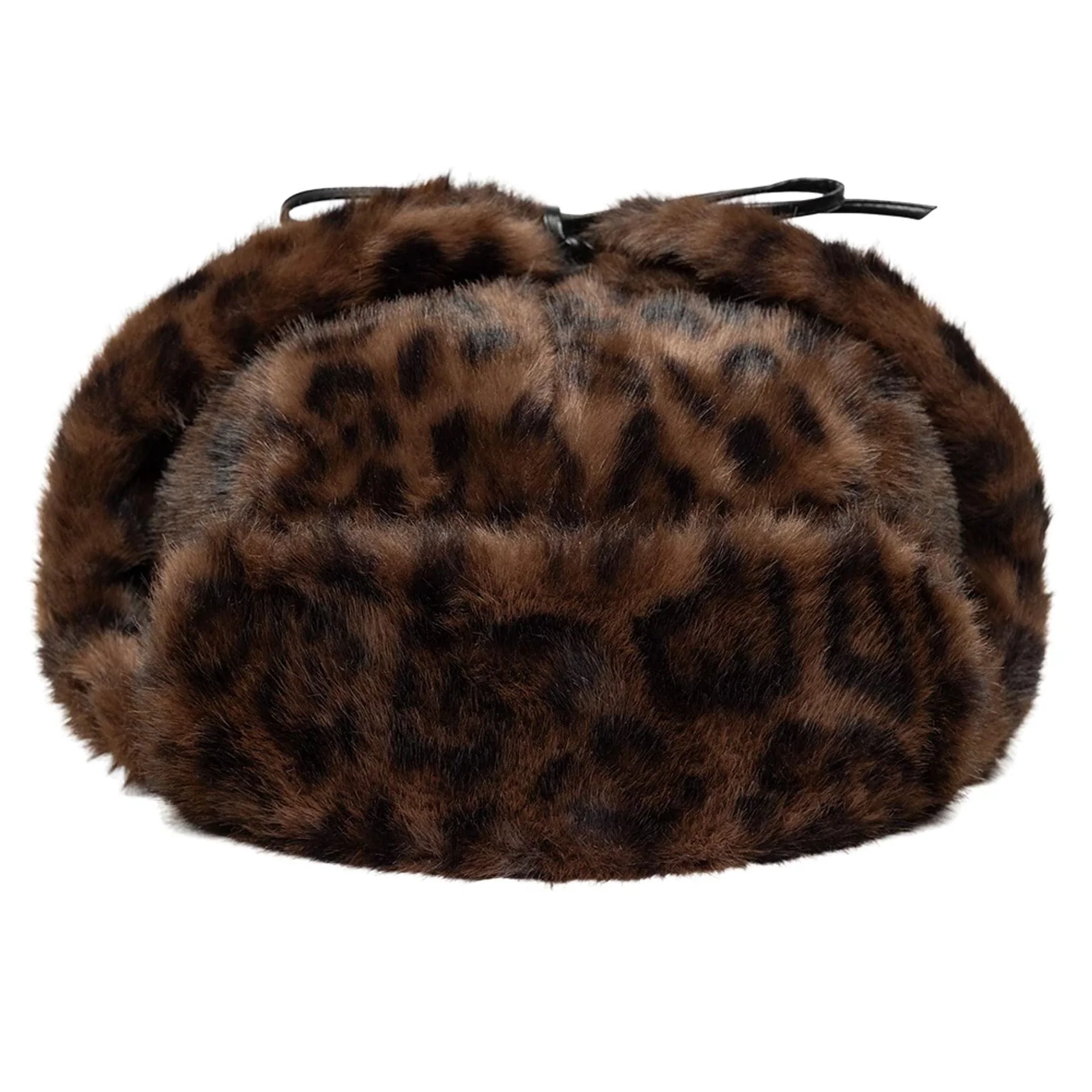 New Era Leopard Brown Trapper Hat - Image 3