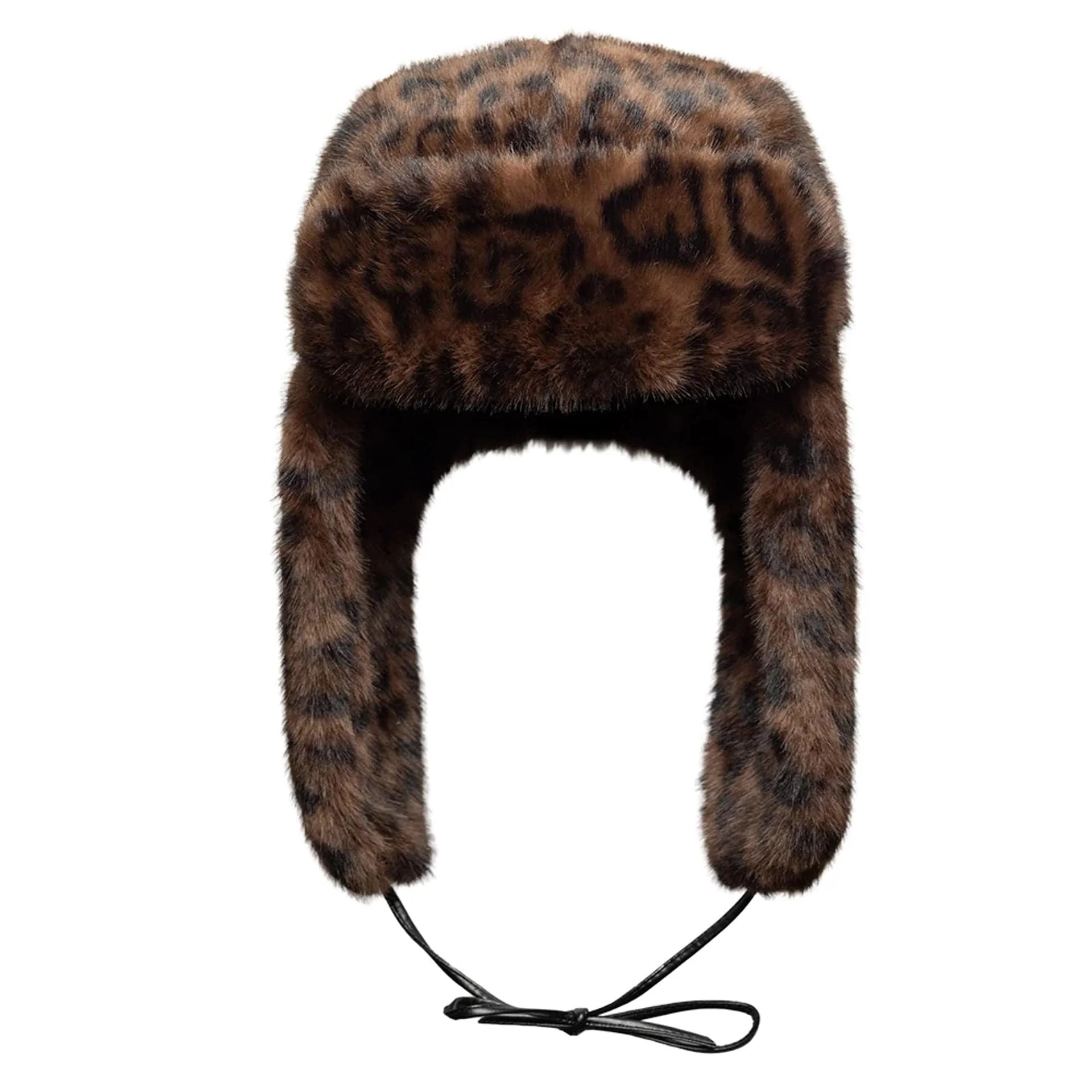 New Era Leopard Brown Trapper Hat - Image 7