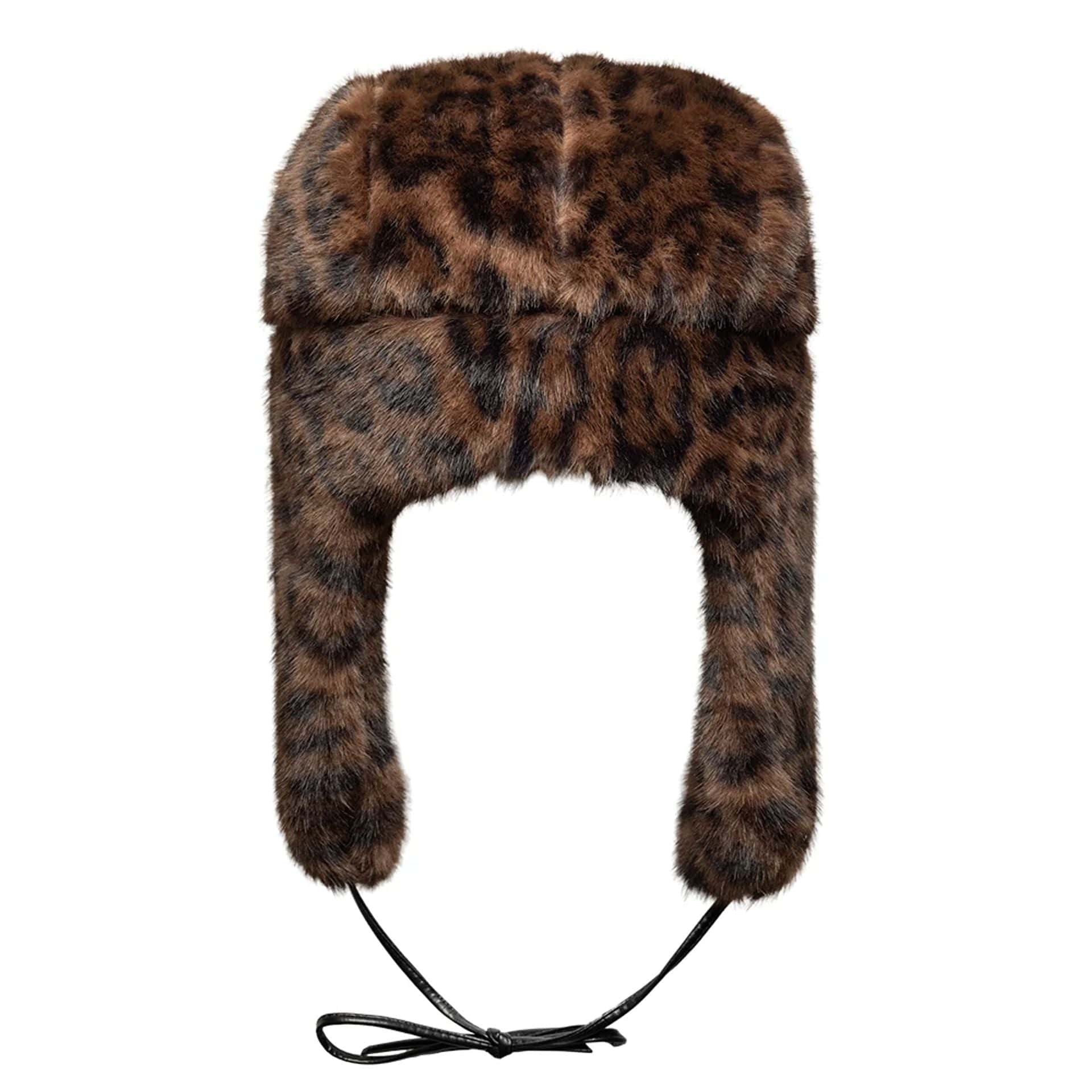 New Era Leopard Brown Trapper Hat - Image 9