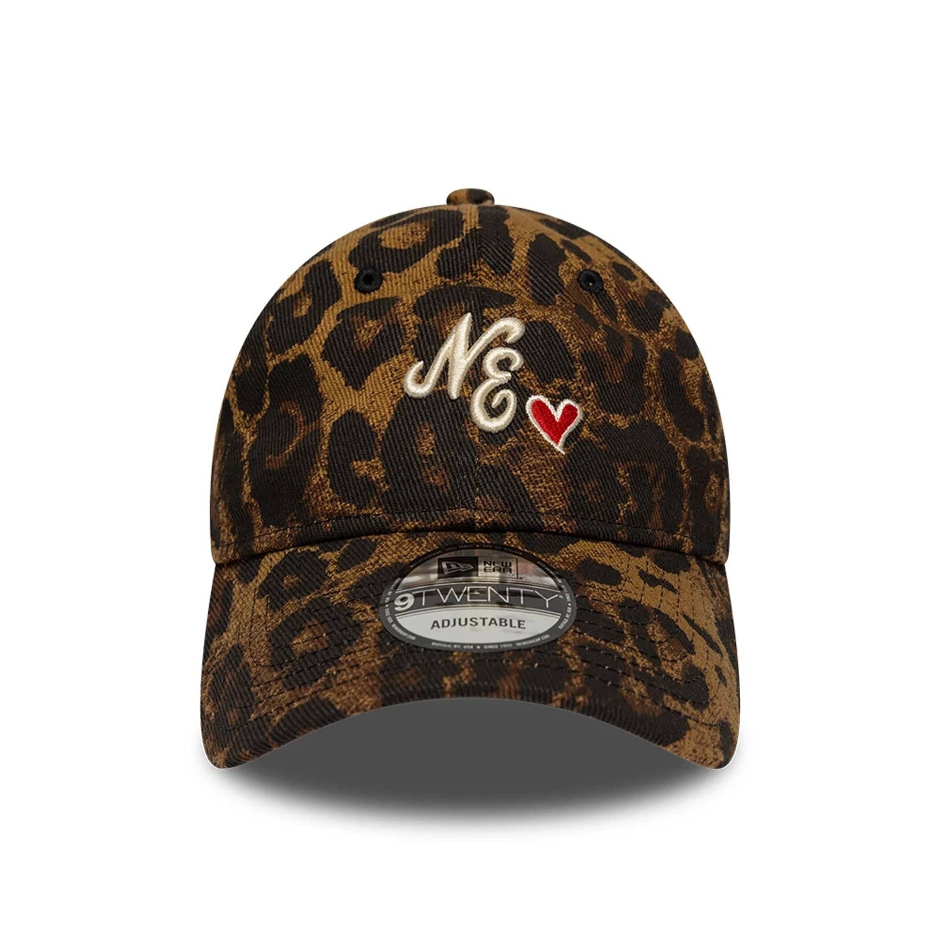 New Era Leopard Heart Brown 9TWENTY Adjustable Cap - Image 2