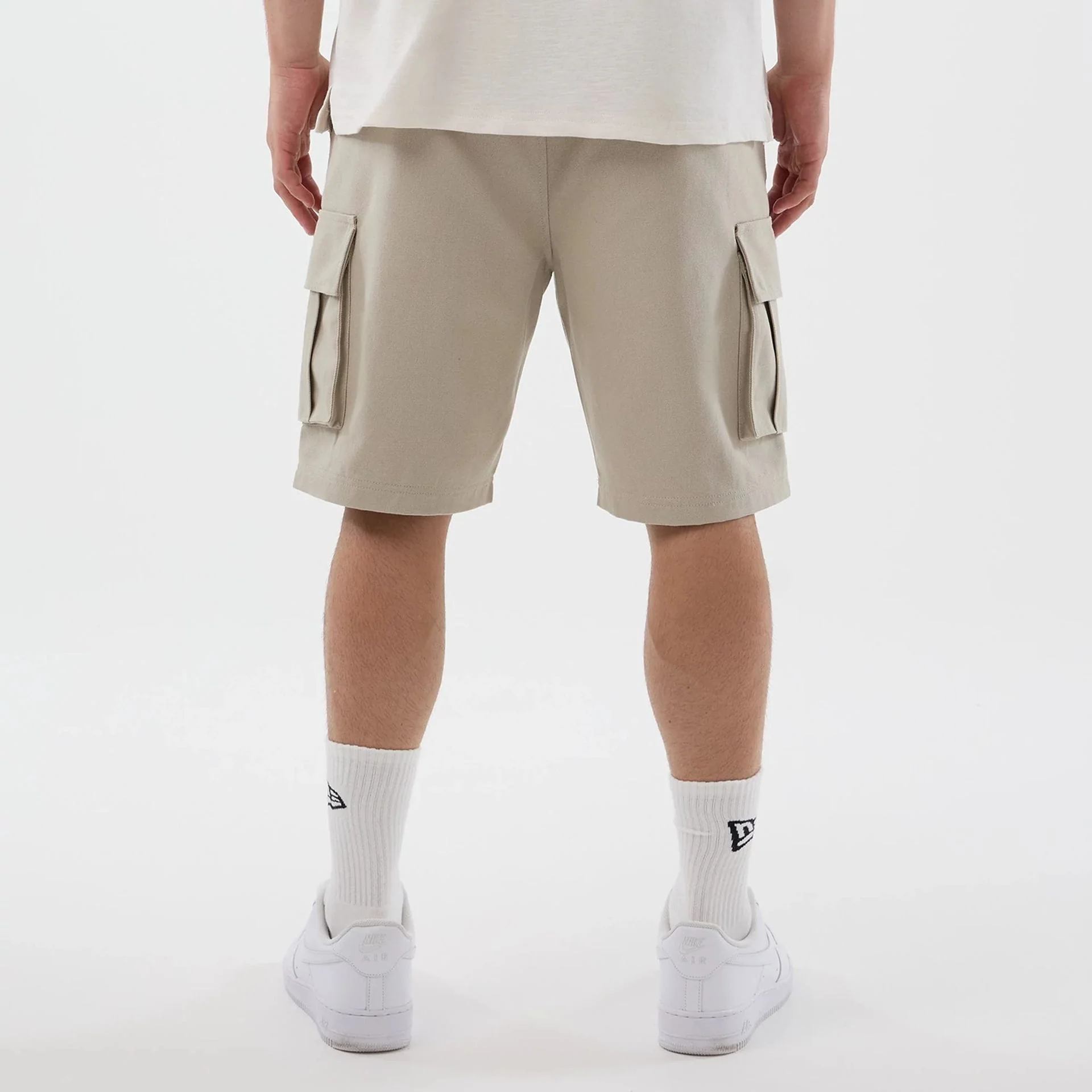 New Era Light Beige Cargo Shorts - Image 7