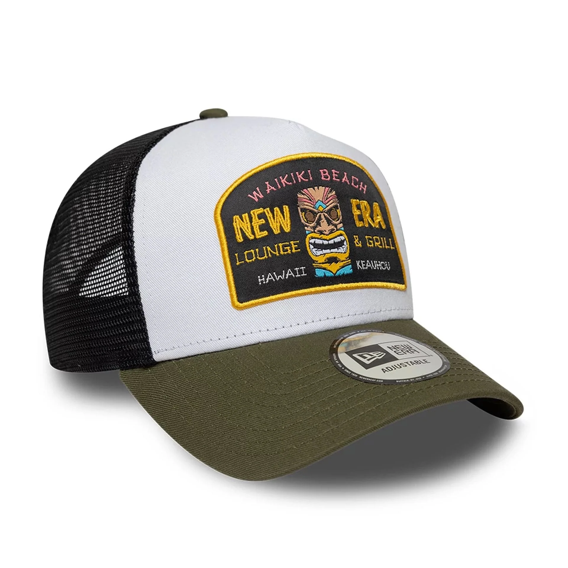 New Era Location Icon Green 9FORTY A-Frame Trucker Adjustable Cap - Image 3