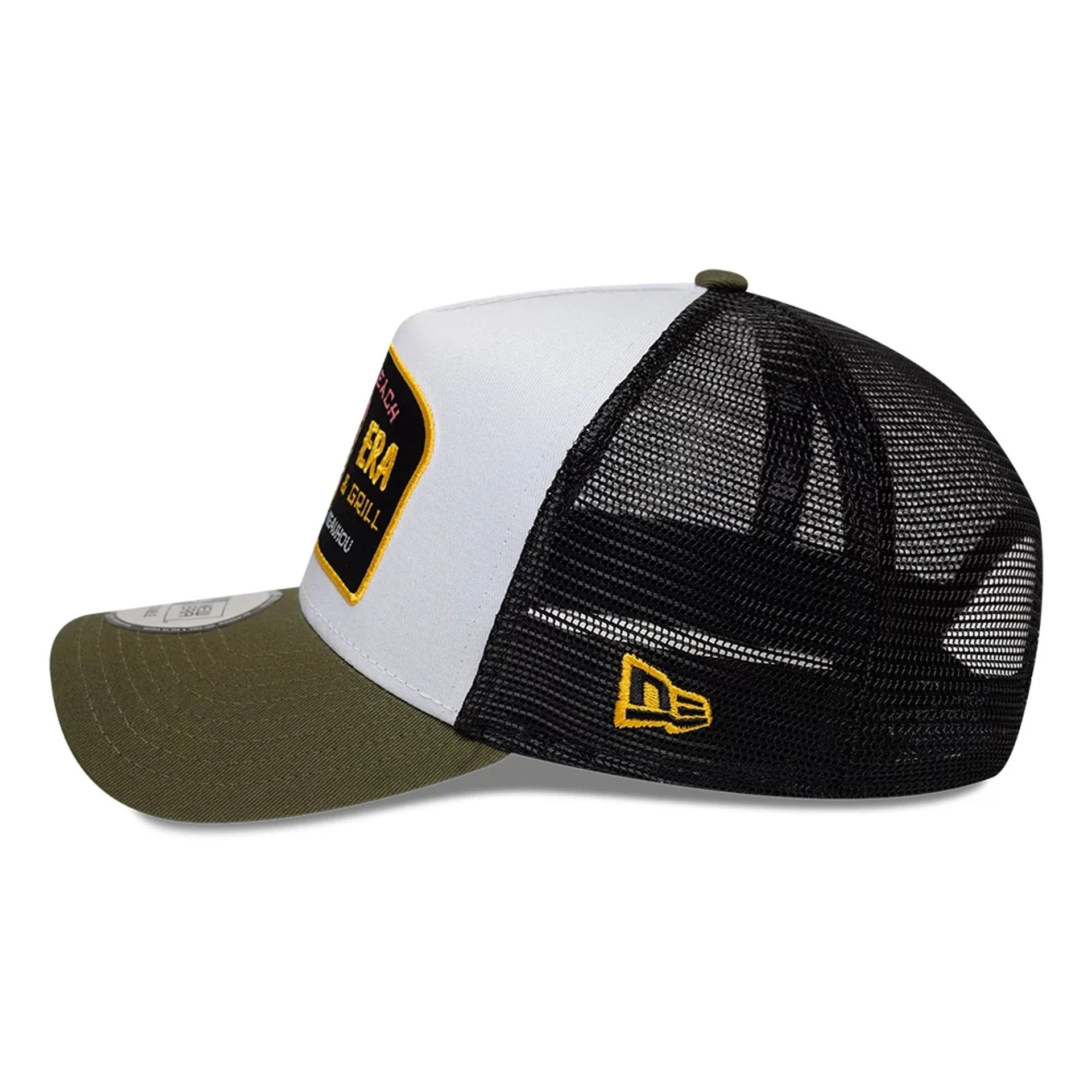 New Era Location Icon Green 9FORTY A-Frame Trucker Adjustable Cap - Image 4