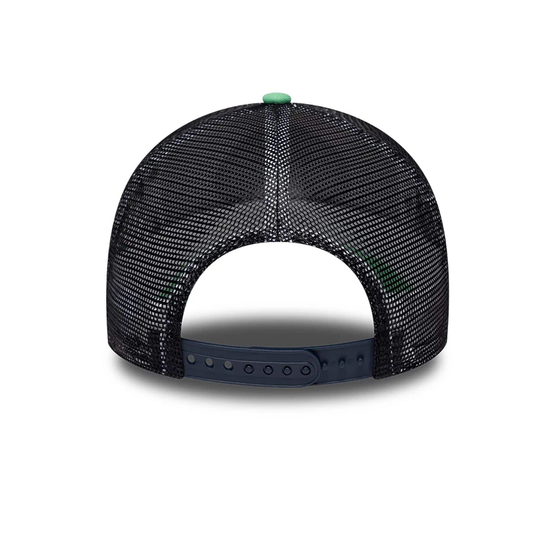 New Era Location Icon Open Green 9FORTY A-Frame Trucker Adjustable Cap - Image 4