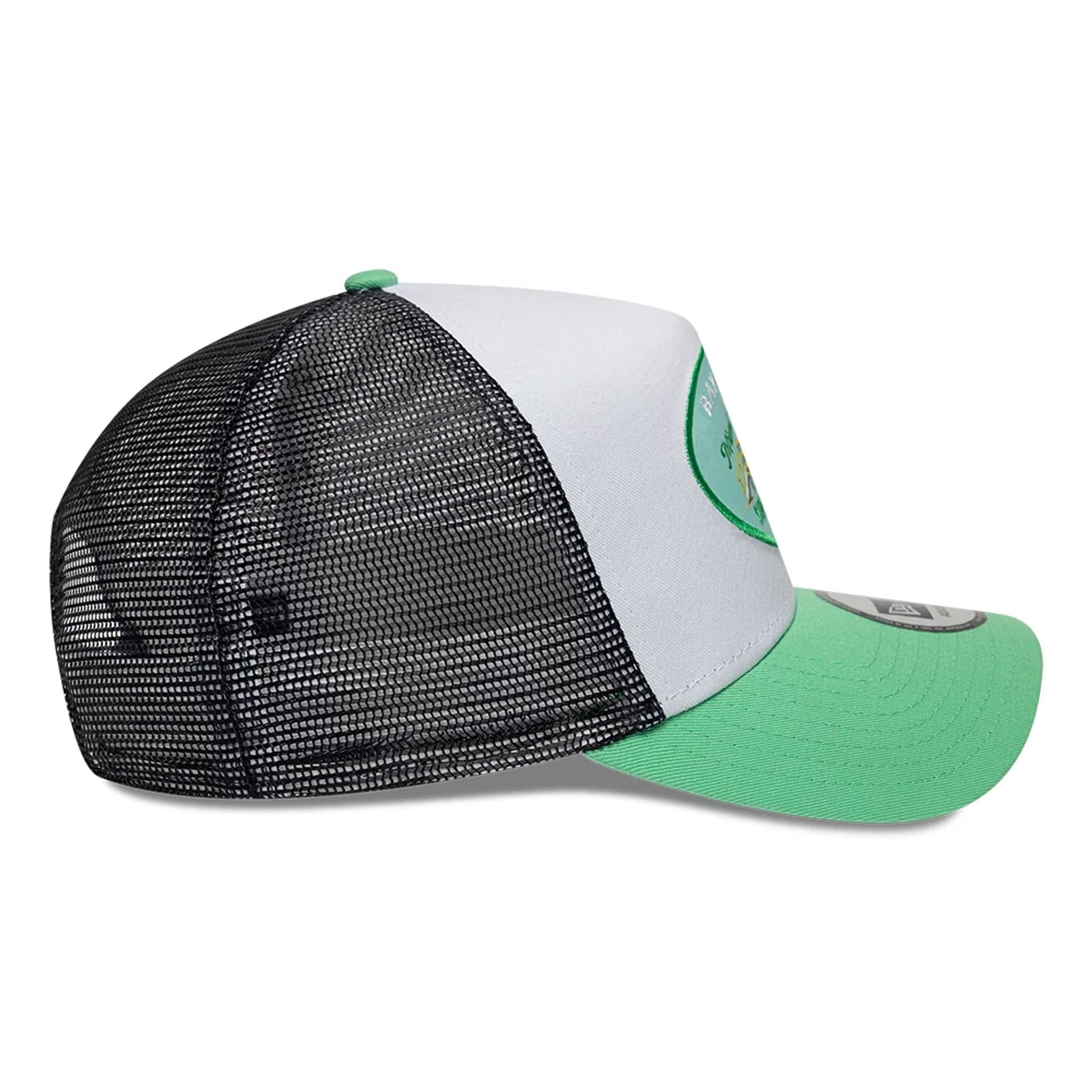 New Era Location Icon Open Green 9FORTY A-Frame Trucker Adjustable Cap - Image 6