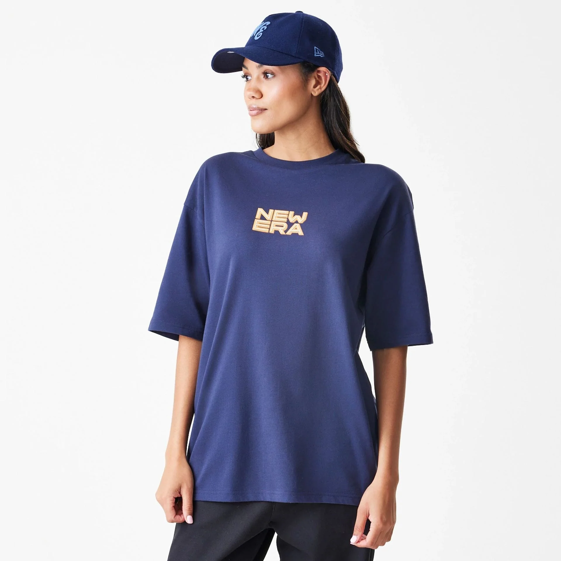 New Era Location Navy Oversized T-Shirt - Image 4