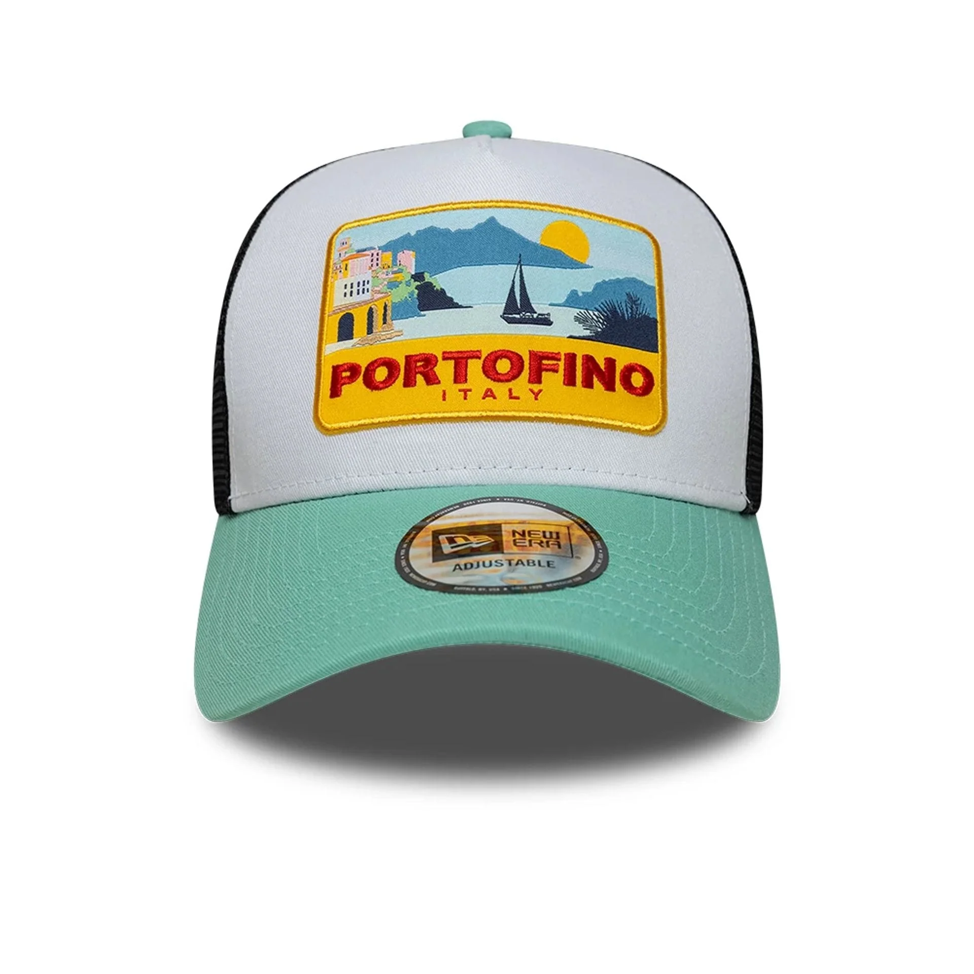 New Era Location Pastel Green 9FORTY A-Frame Trucker Adjustable Cap - Image 2