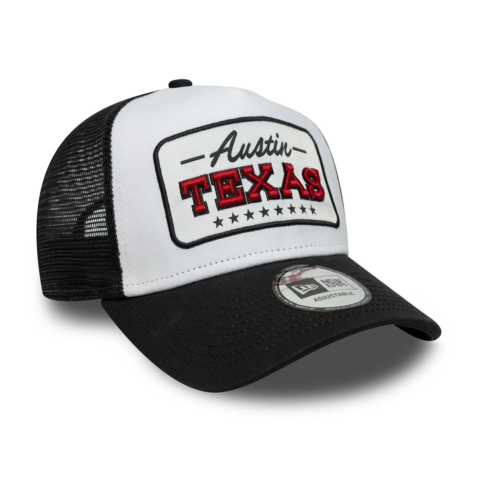 New Era Location Patch Black 9FORTY A-Frame Trucker Cap - Image 3
