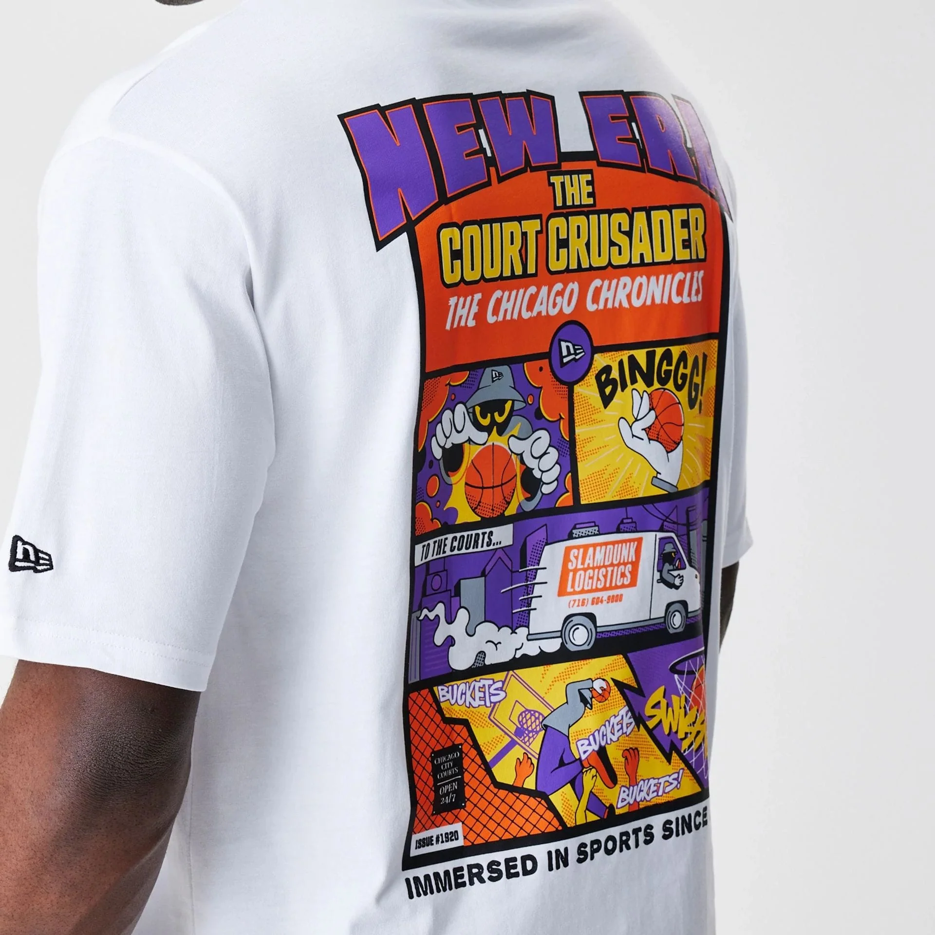 New Era Location White Oversized T-Shirt - Image 4