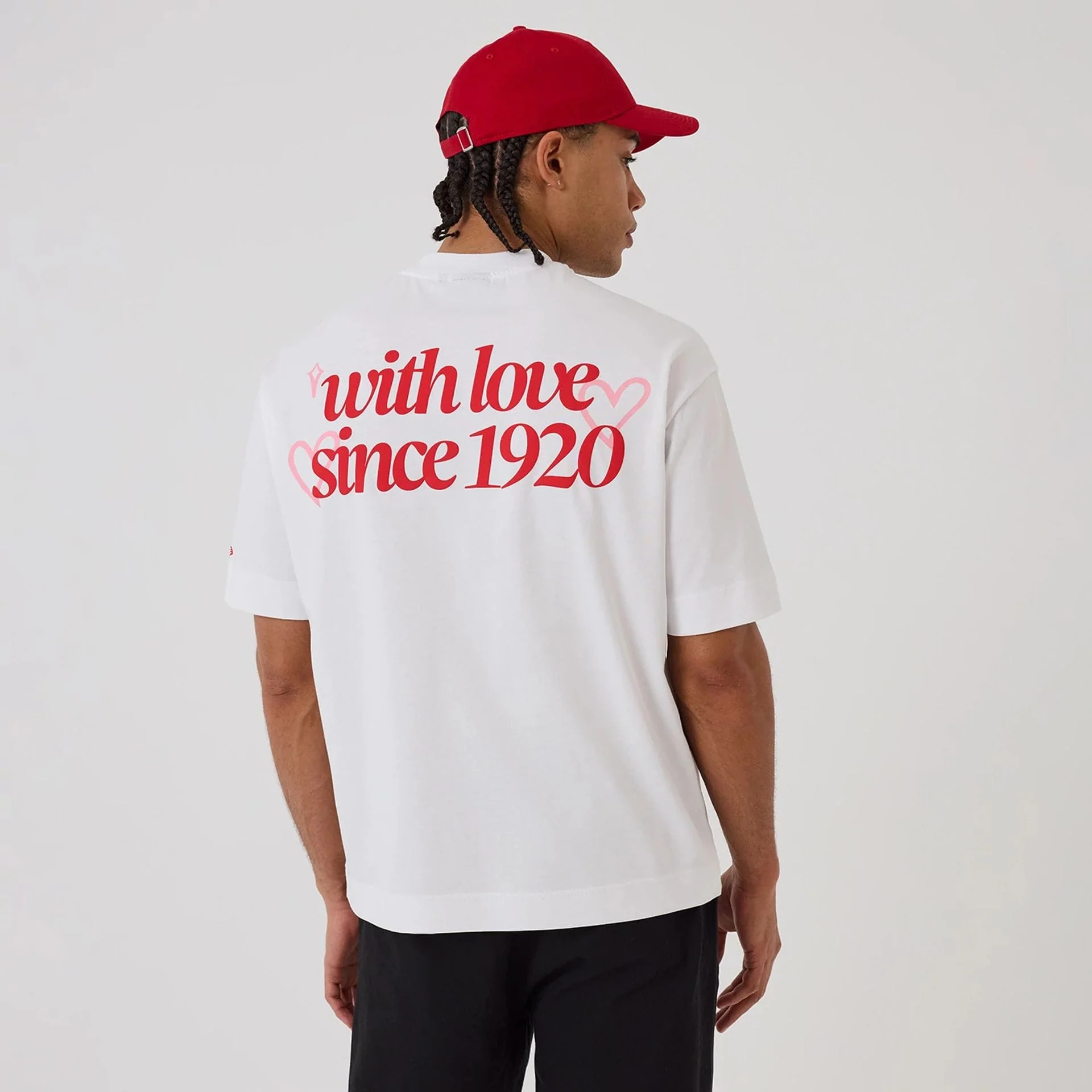 New Era Love Graphic White T-Shirt - Image 2
