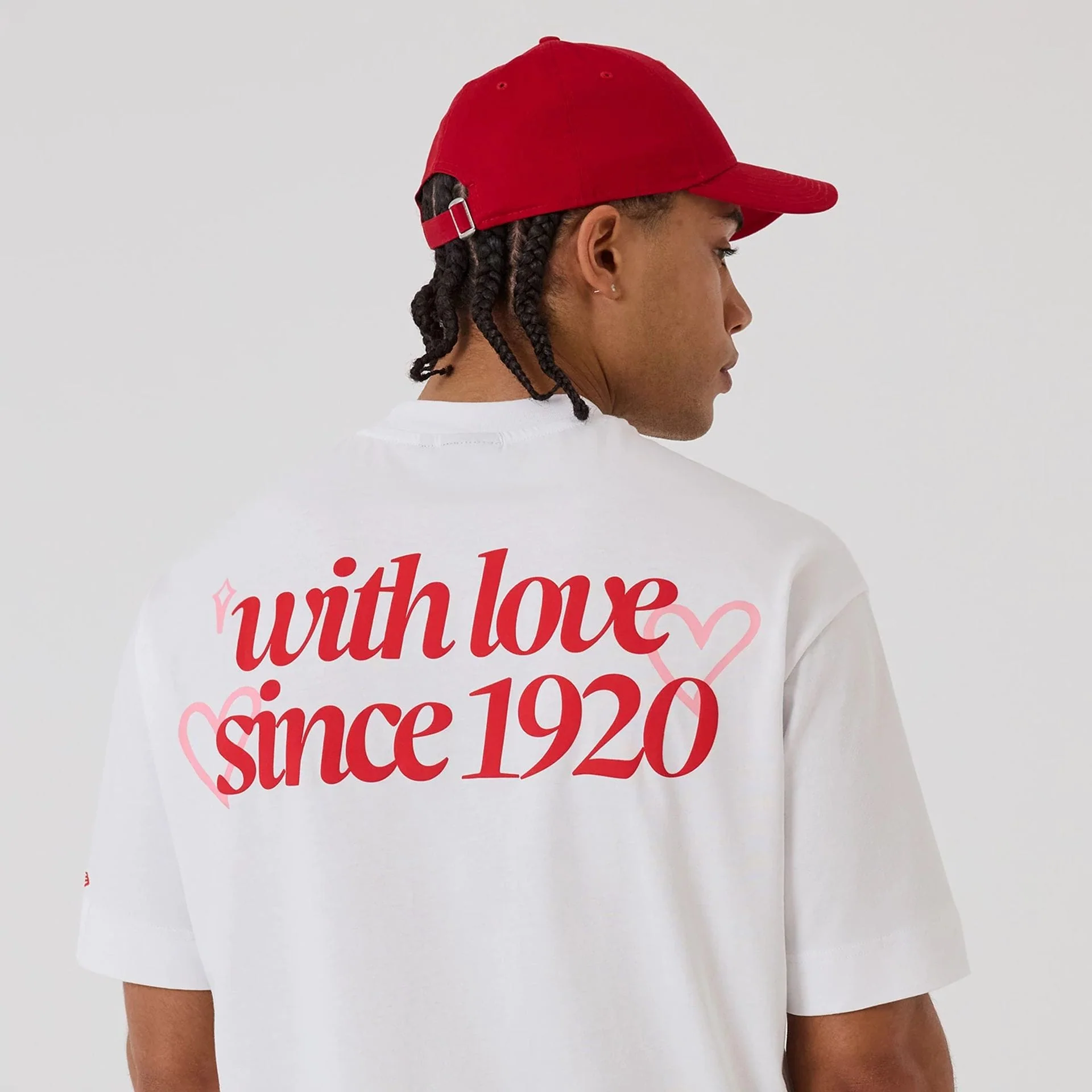 New Era Love Graphic White T-Shirt - Image 6