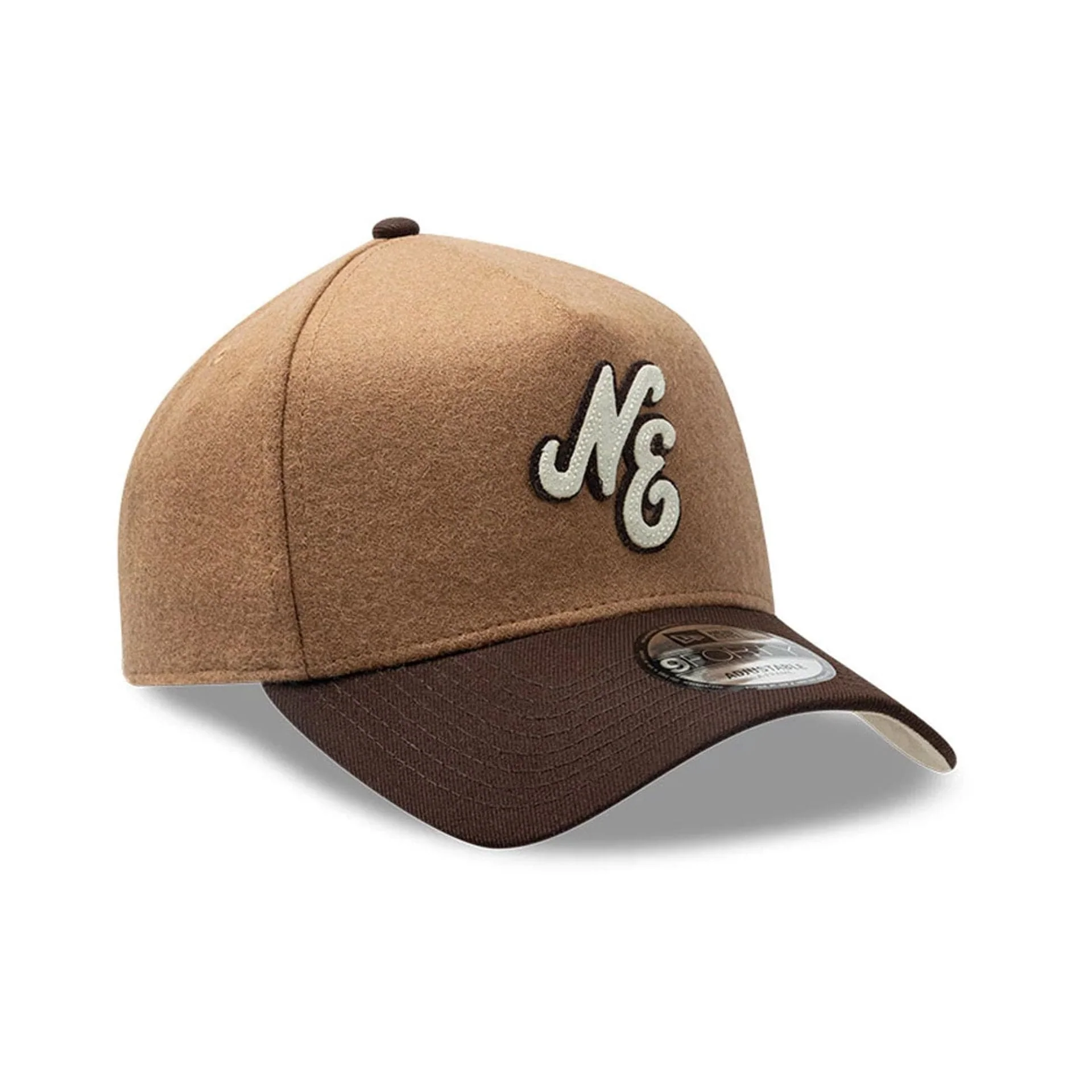 New Era Melton Wool Beige 9FORTY A-Frame Cap - Image 4