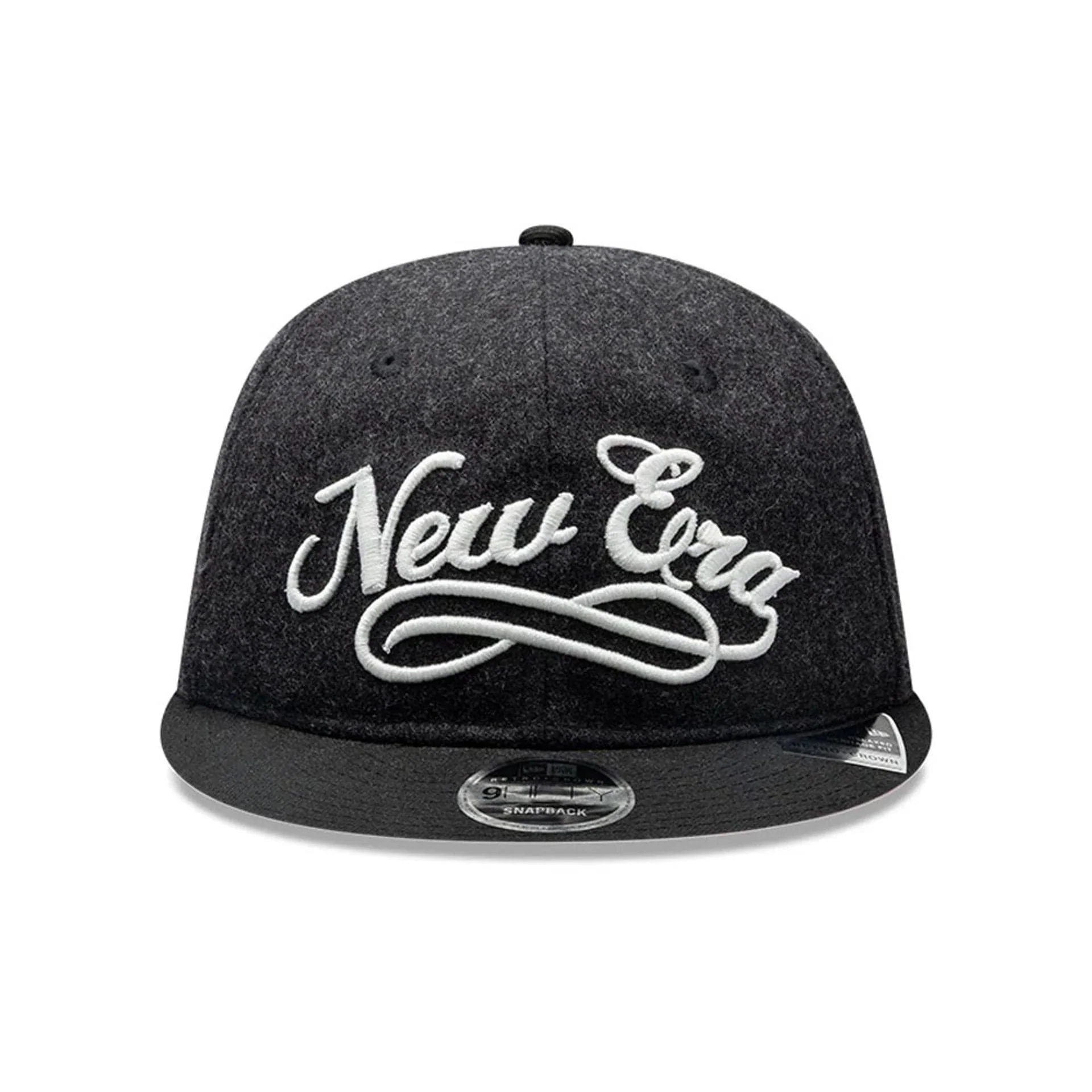 New Era Melton Wool Black Retro Crown 9FIFTY Cap - Image 2