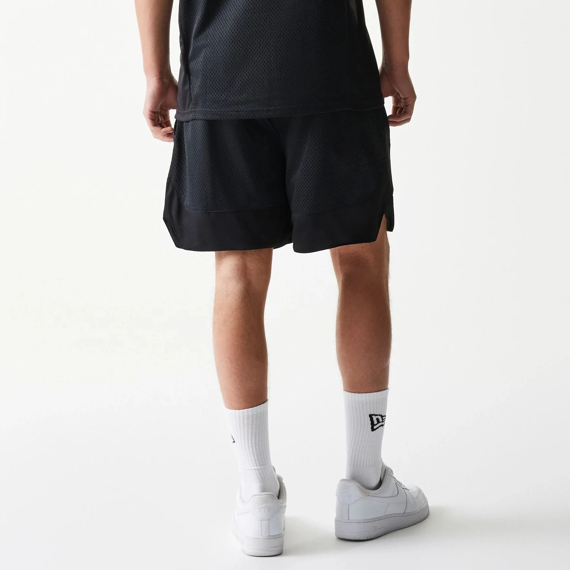 New Era Mesh Black Shorts - Image 2