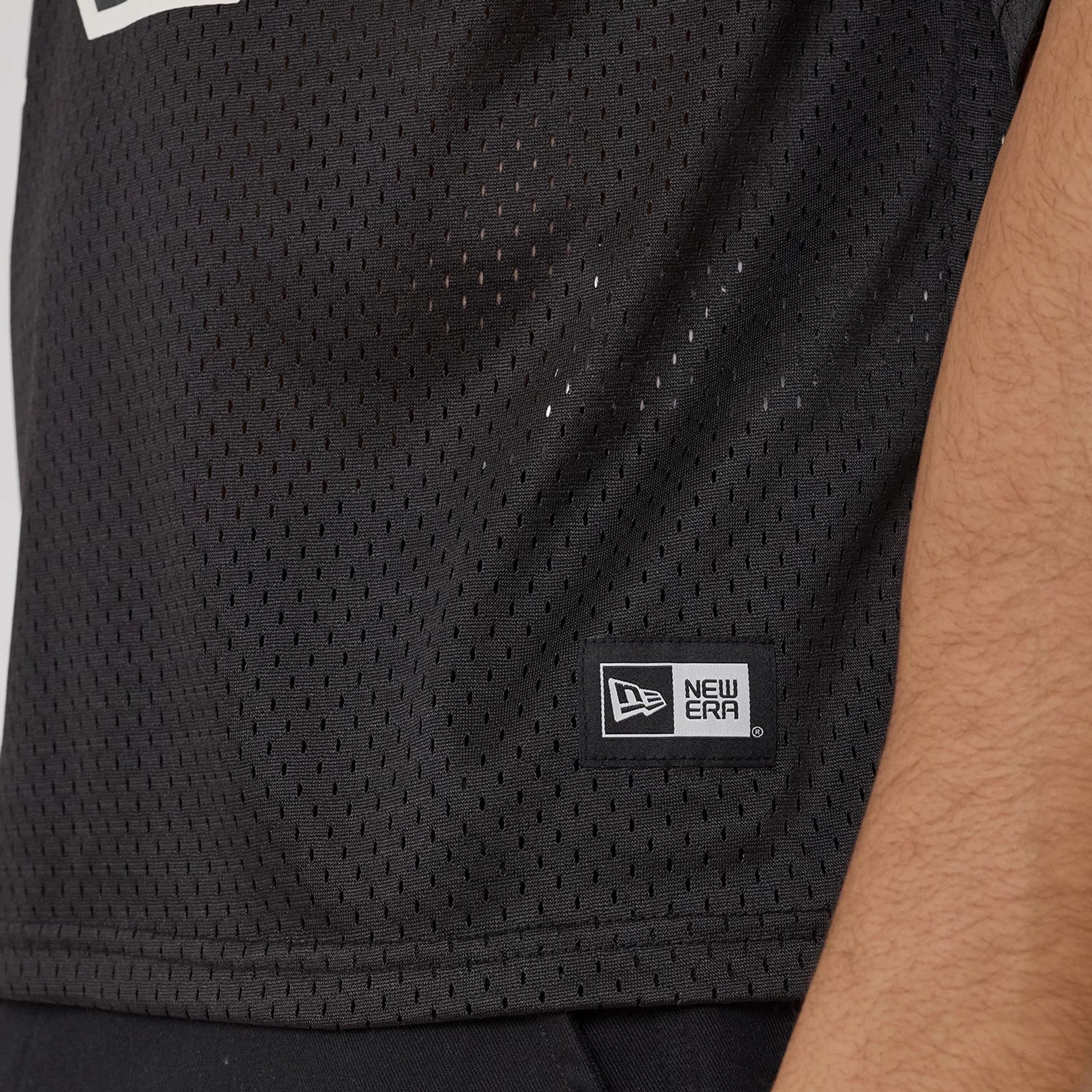 New Era Mesh Football Black Short Sleeve Shirt - Image 6
