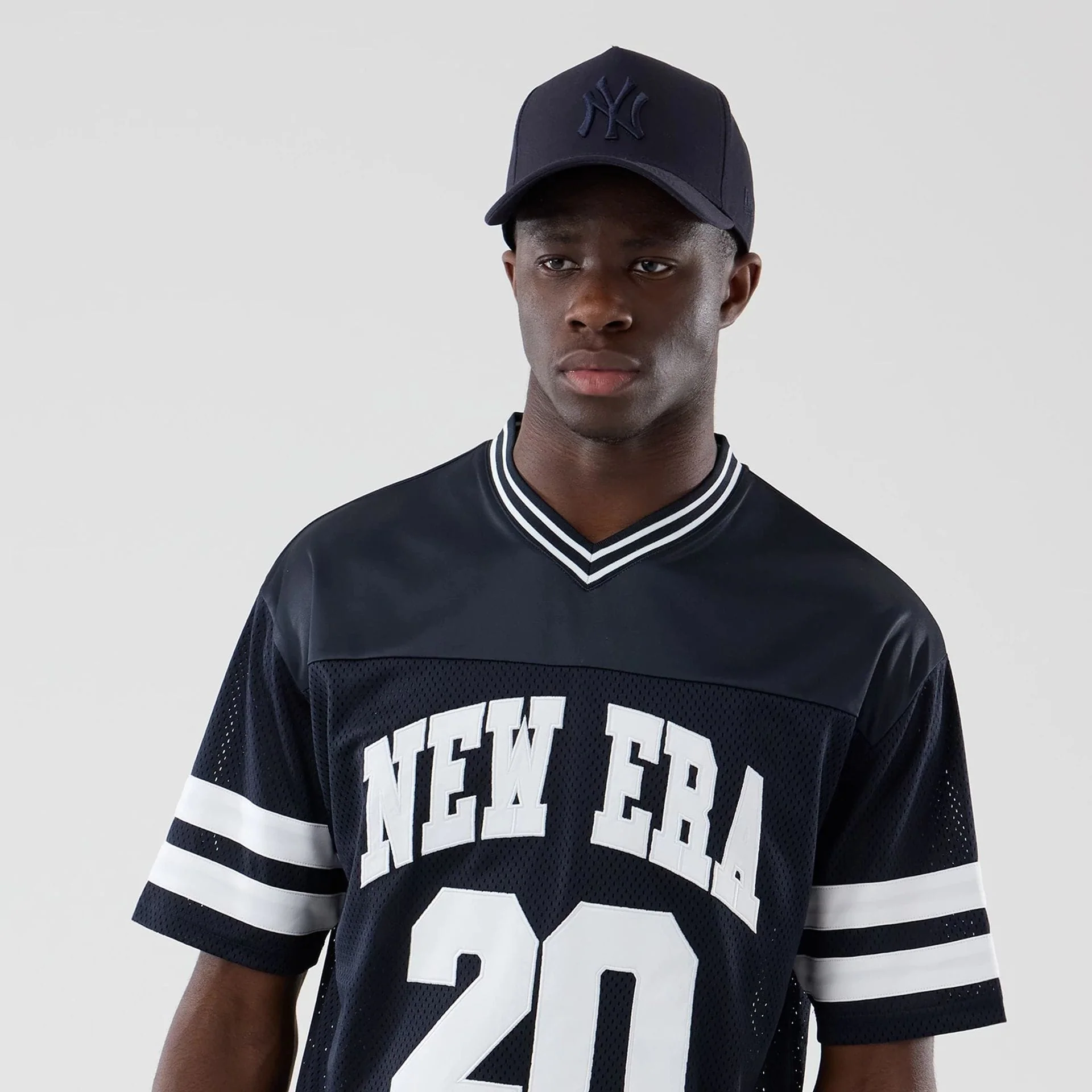 New Era Mesh Navy Oversized T-Shirt - Image 6