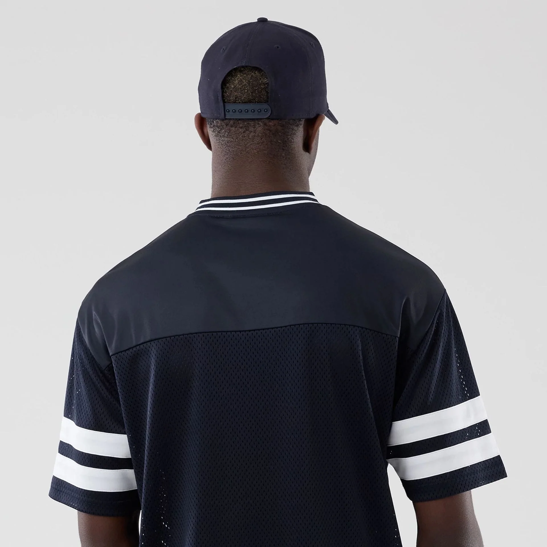 New Era Mesh Navy Oversized T-Shirt - Image 7